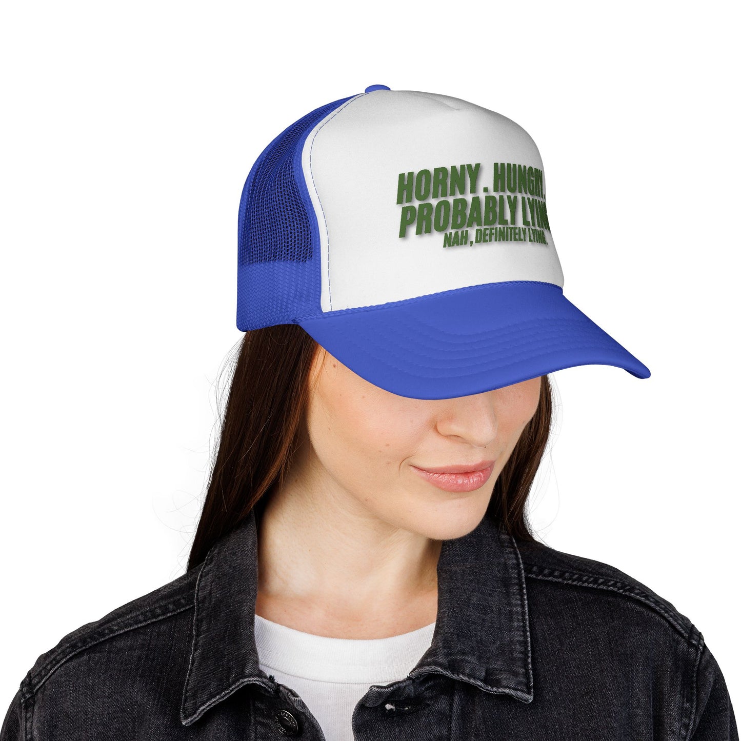 Men's Funny Trucker Hat - Probably Lying