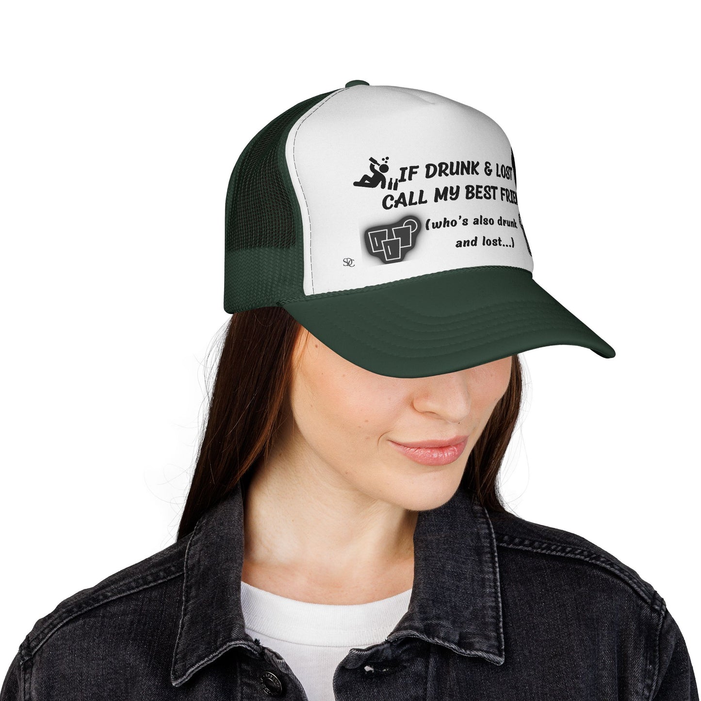 Funny trucker Hat - If Drunk Call My Best Friend
