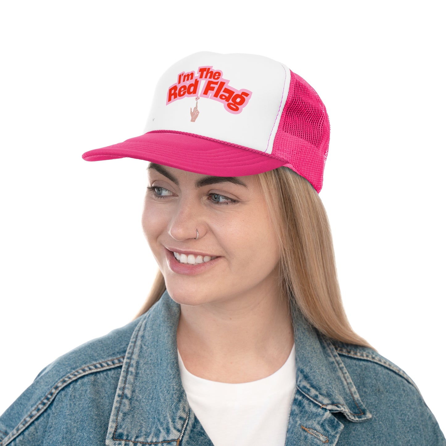 Funny Trucker Hat "I'm The Red Flag"