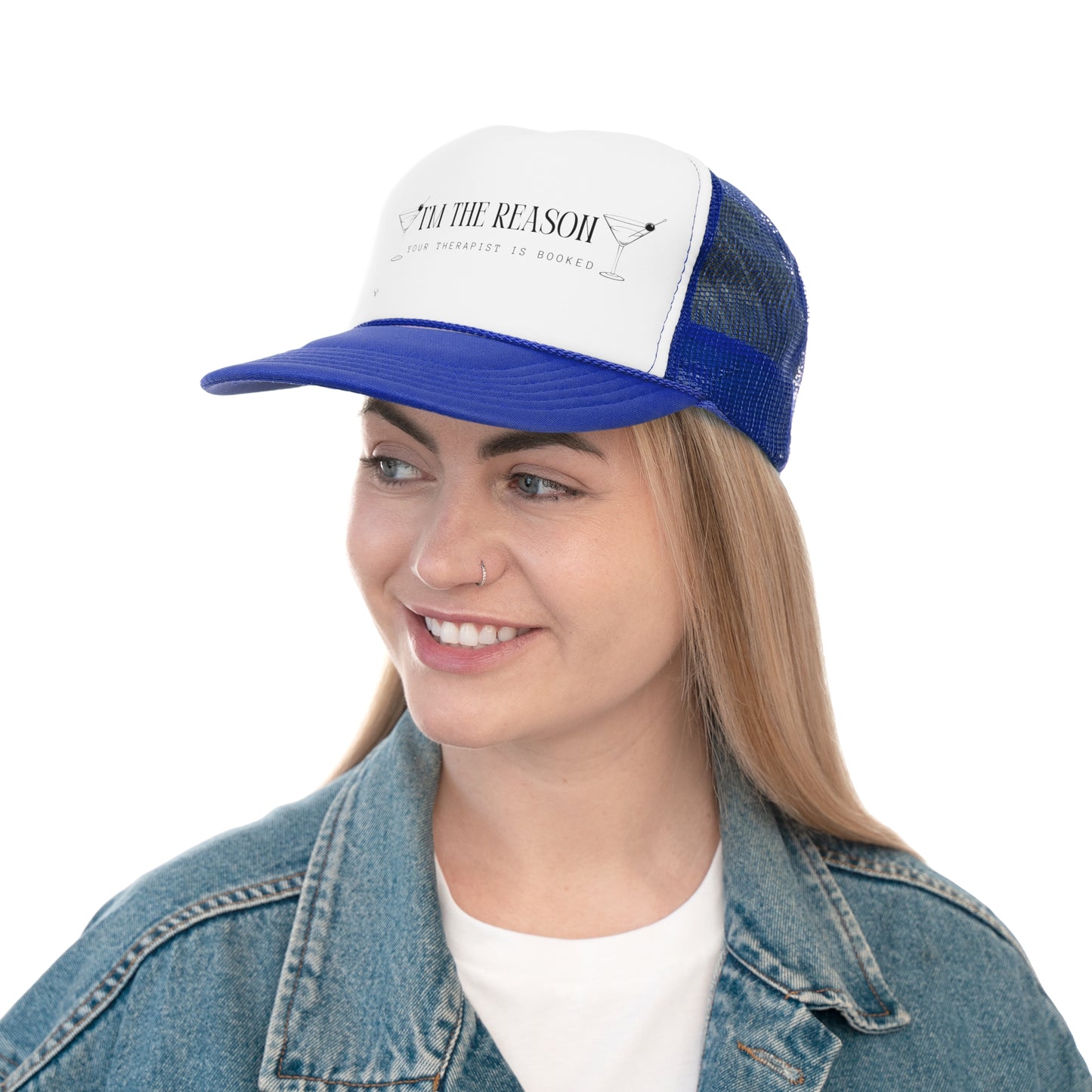 Funny Trucker Hat "I'm The Reason"