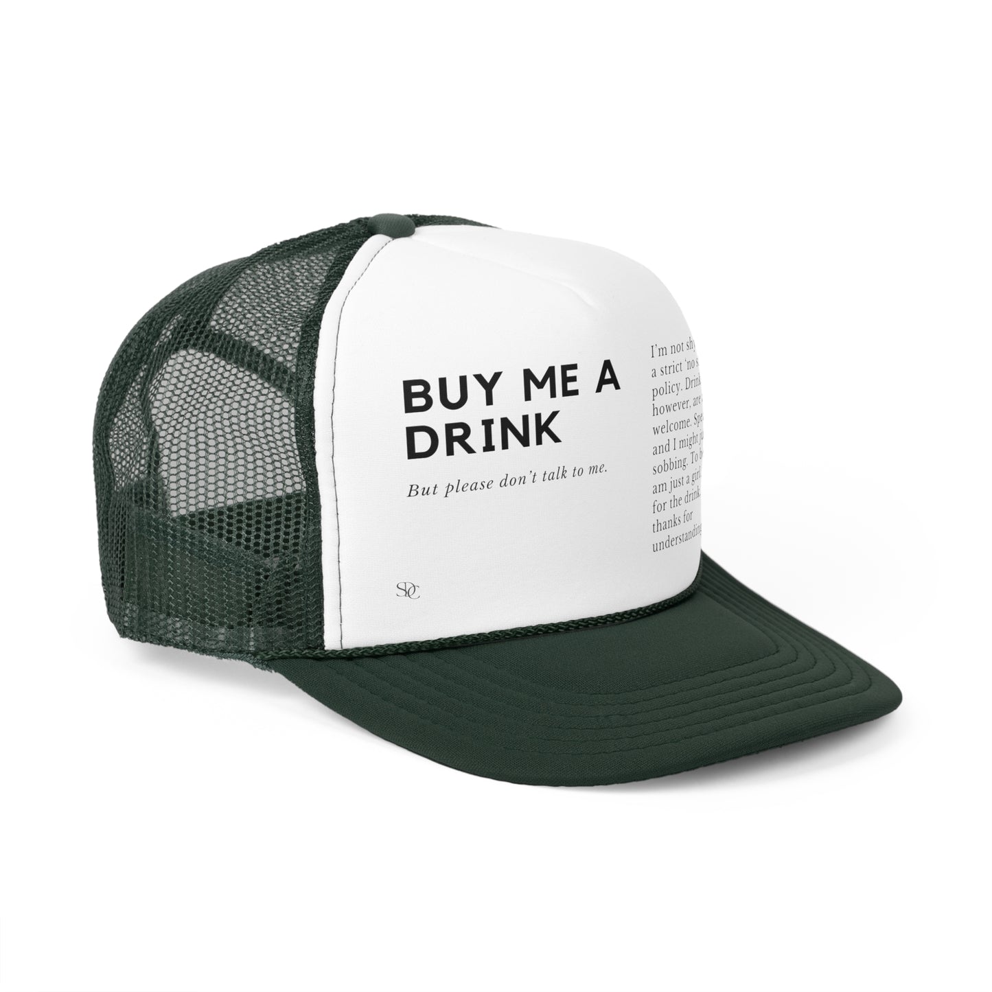 Funny Trucker Hat "Buy Me A Drink"