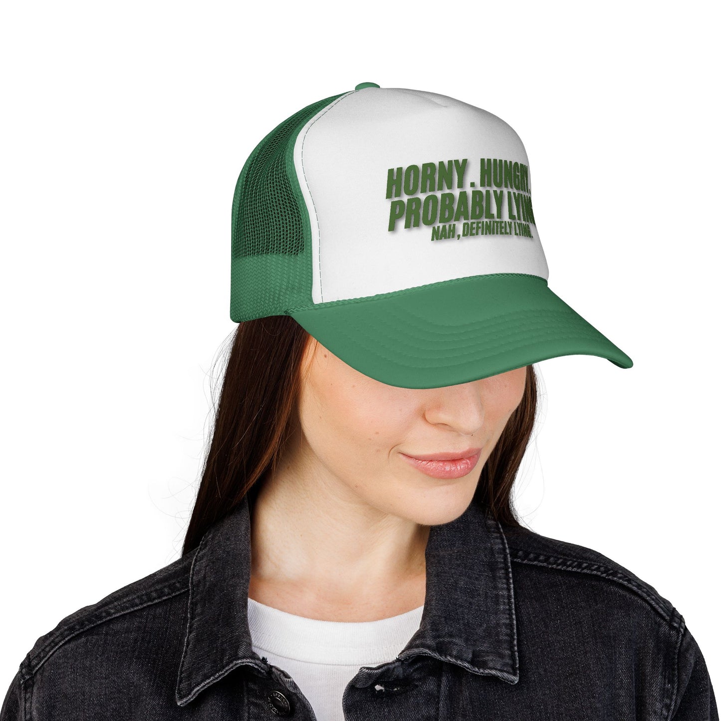 Men's Funny Trucker Hat - Probably Lying
