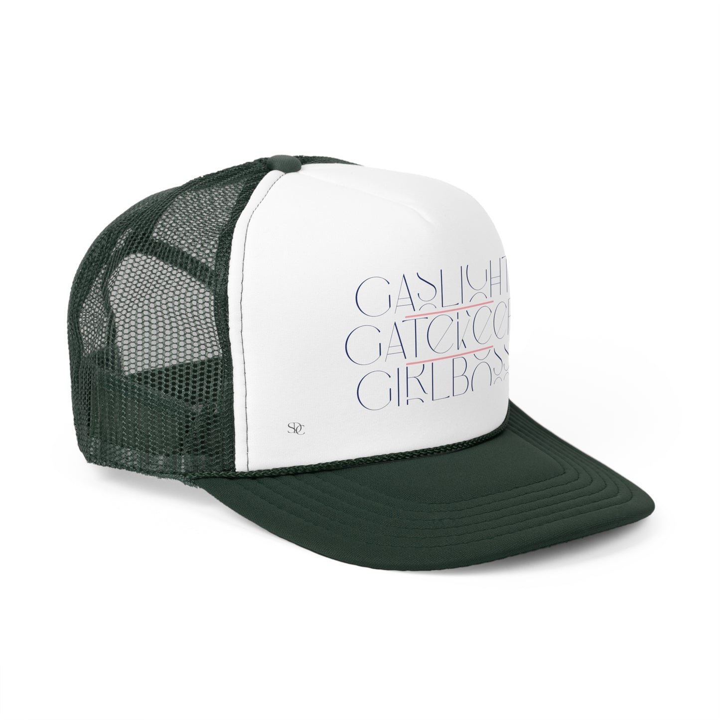 Funny Trucker Hat "Gashlight, Gatekeep, Girlboss"