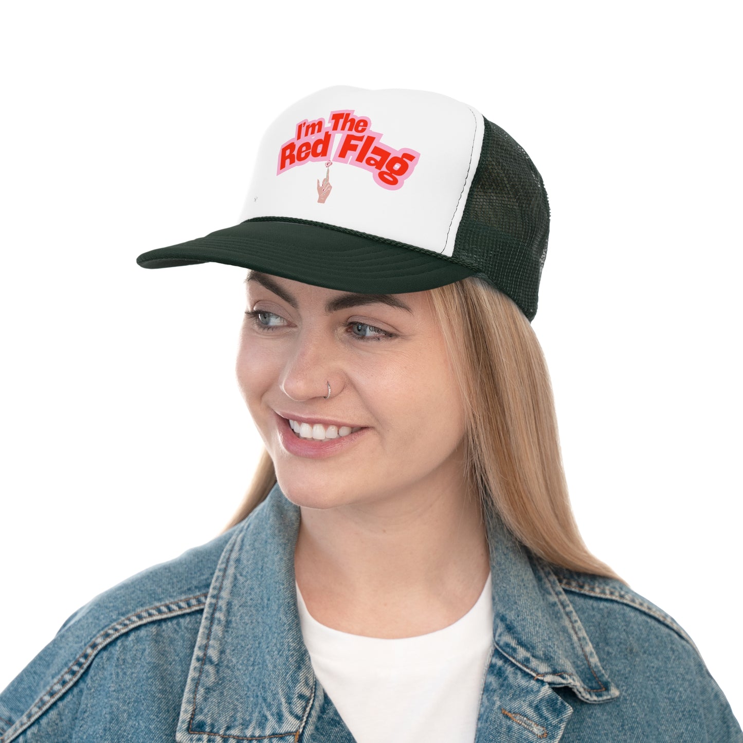 Funny Trucker Hat "I'm The Red Flag"