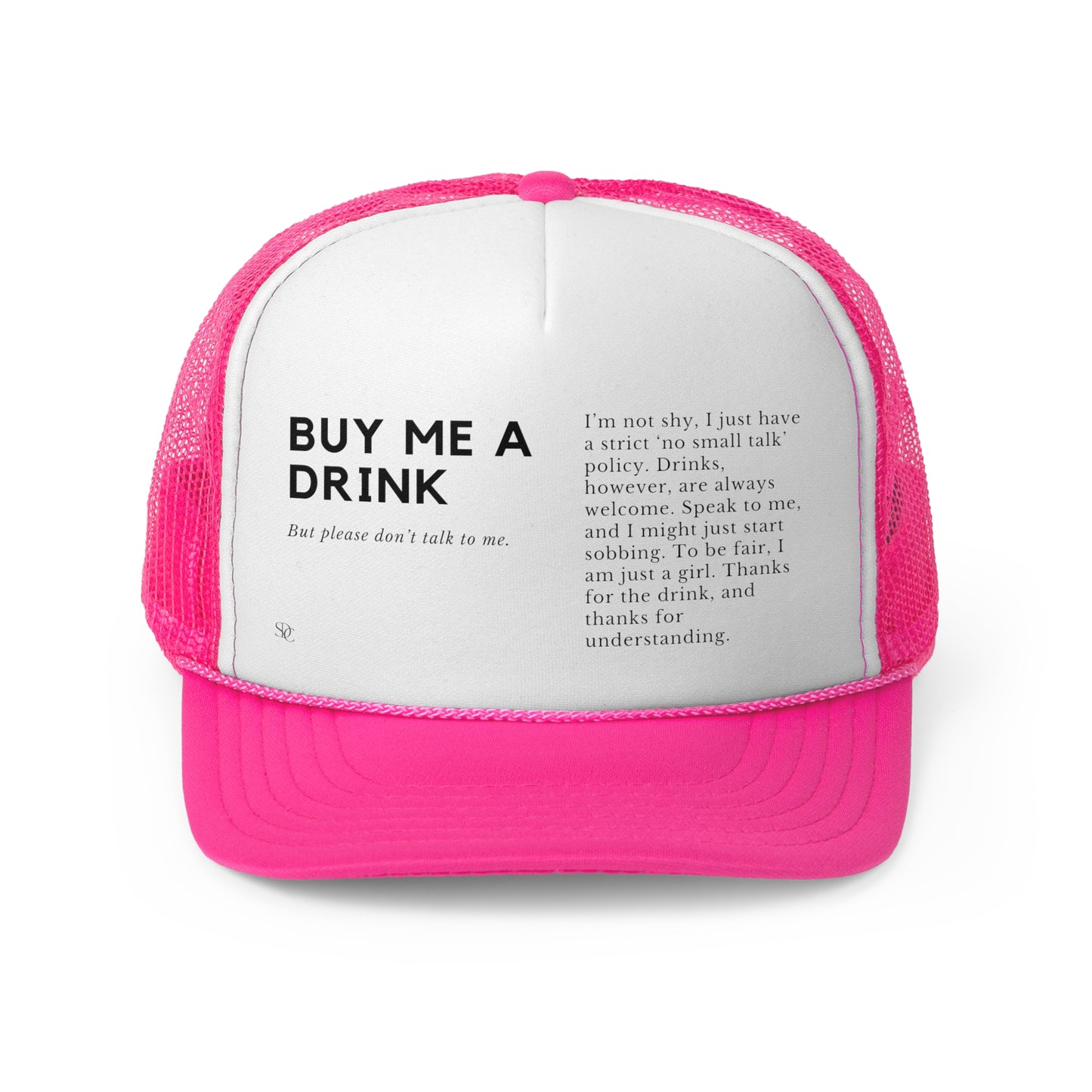 Funny Trucker Hat "Buy Me A Drink"
