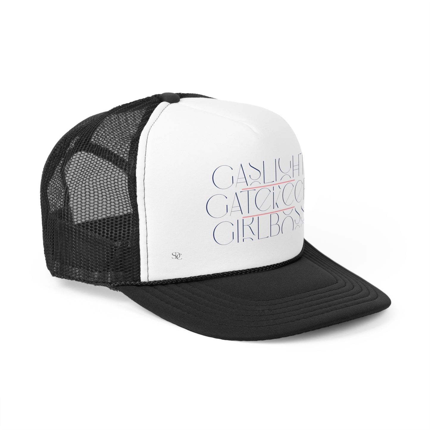 Funny Trucker Hat "Gashlight, Gatekeep, Girlboss"