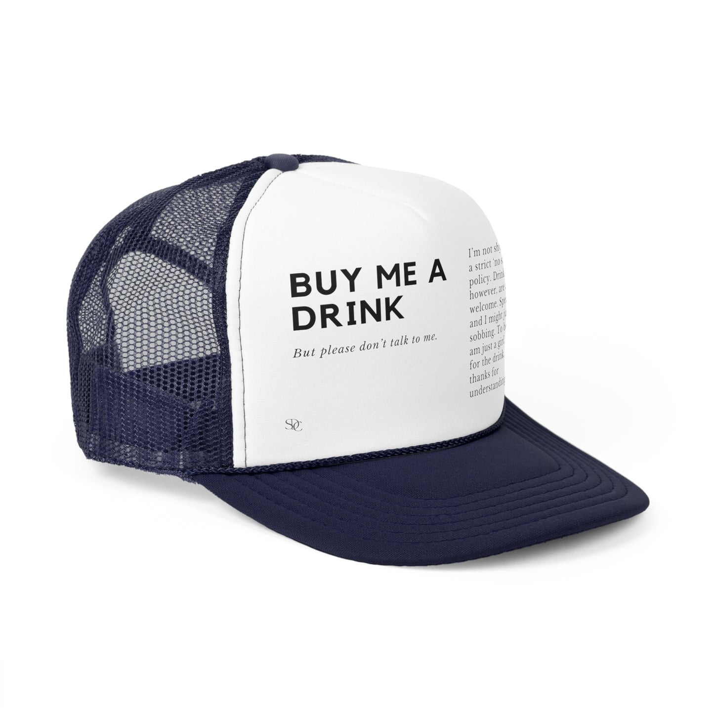 Funny Trucker Hat "Buy Me A Drink"