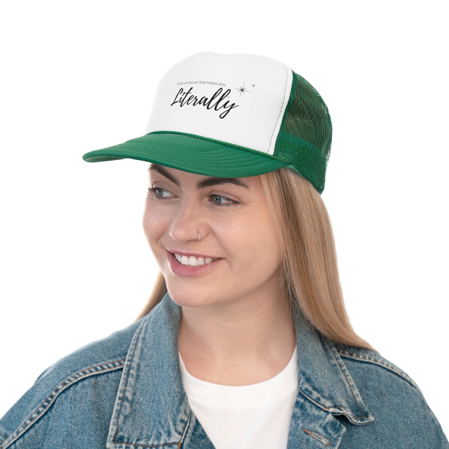 Sassy Literally Trucker Cap - Bold Statement Hat for Attitude and Fun