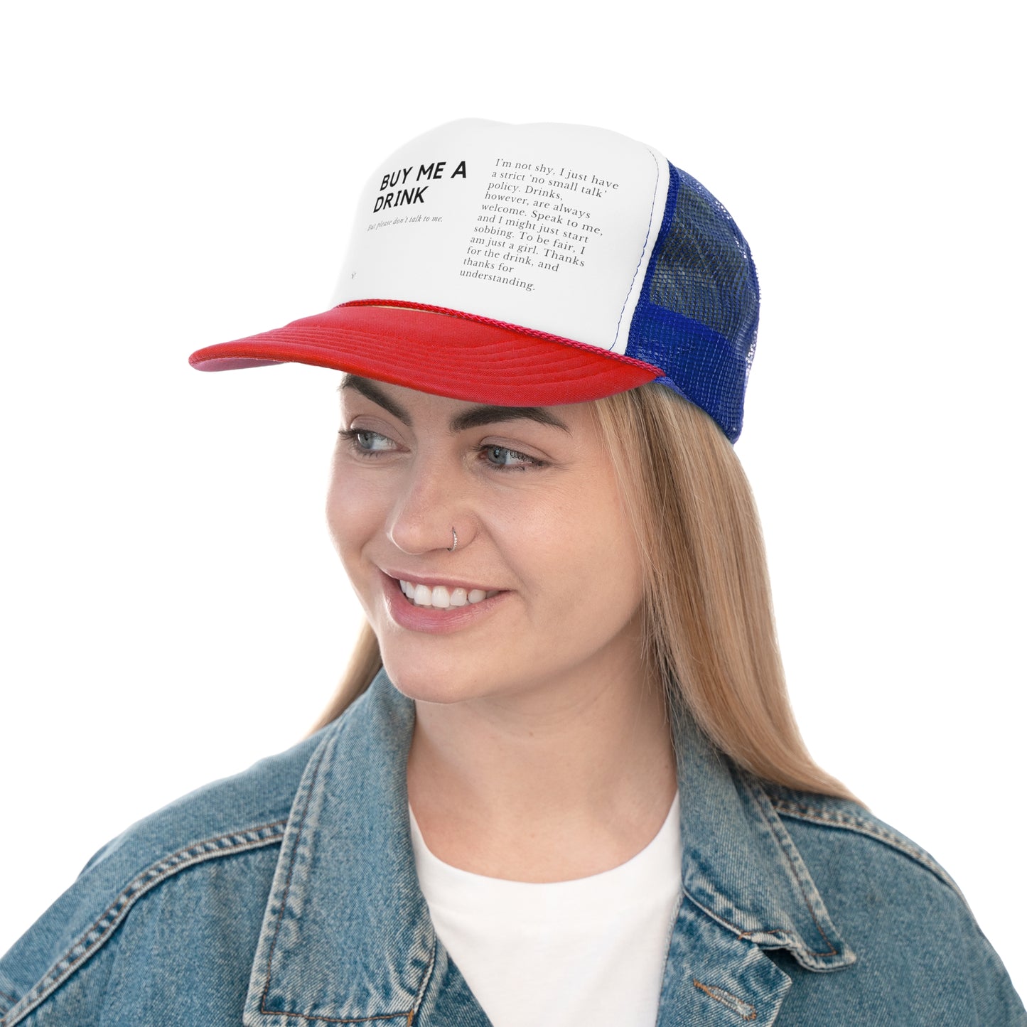 Funny Trucker Hat "Buy Me A Drink"