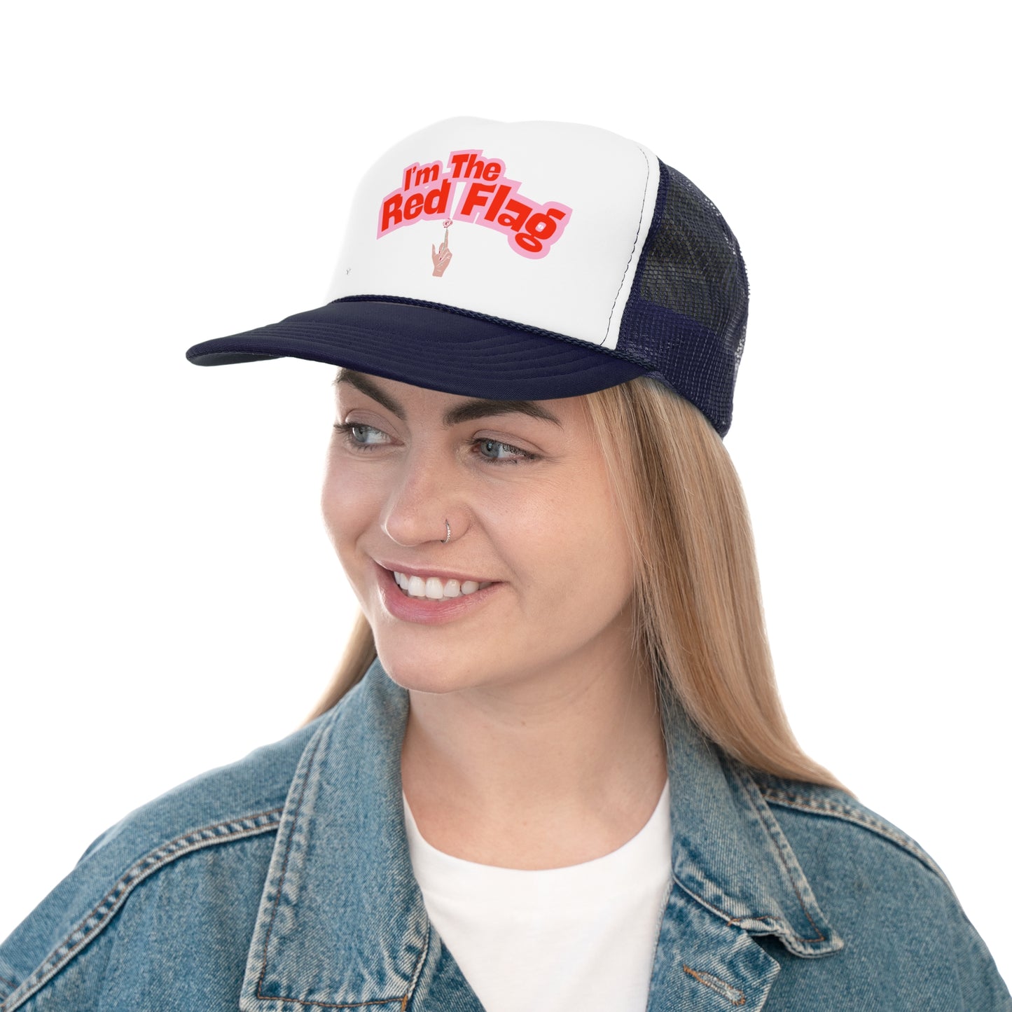 Funny Trucker Hat "I'm The Red Flag"