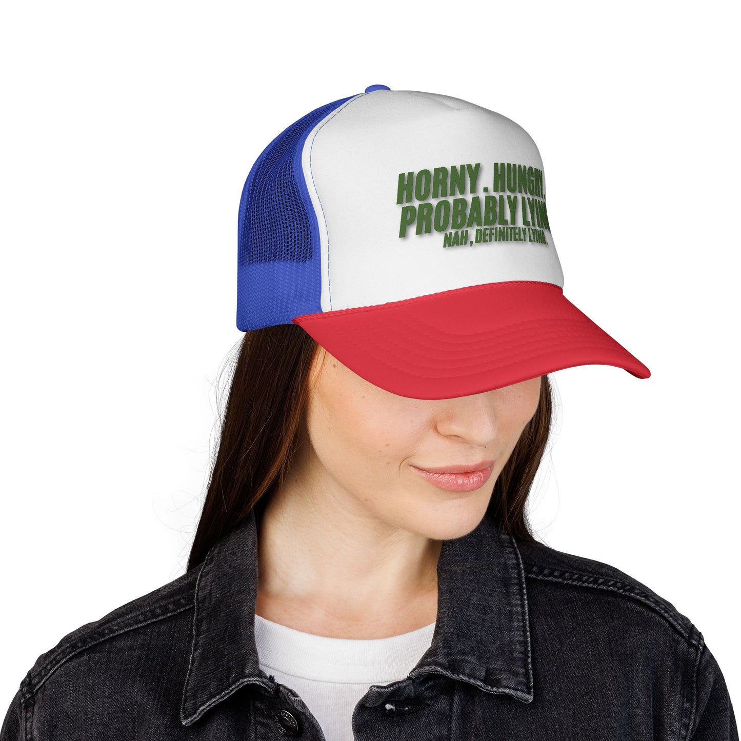 Men's Funny Trucker Hat - Probably Lying