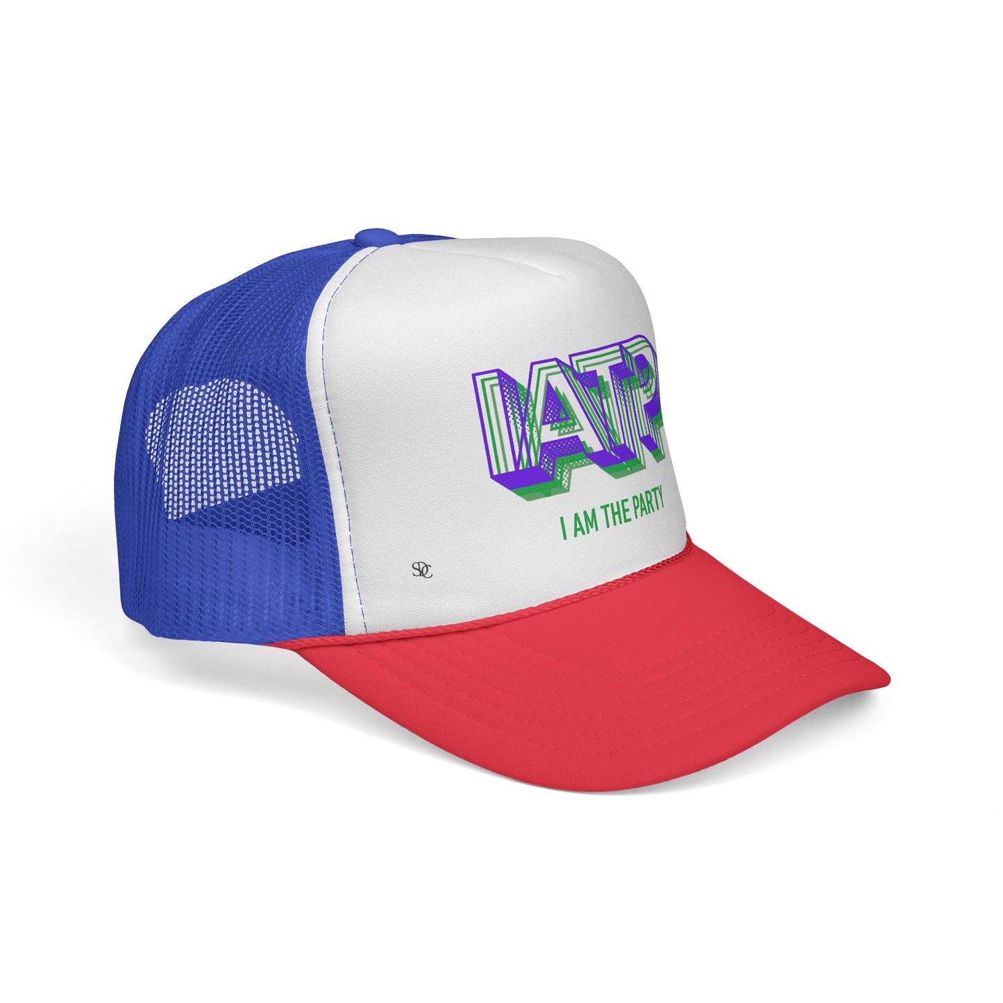 Vibrant Trucker Caps for Party Lovers, Fun Accessories, Festival Gear, Bold Fashion Statement, I AM THE PARTY