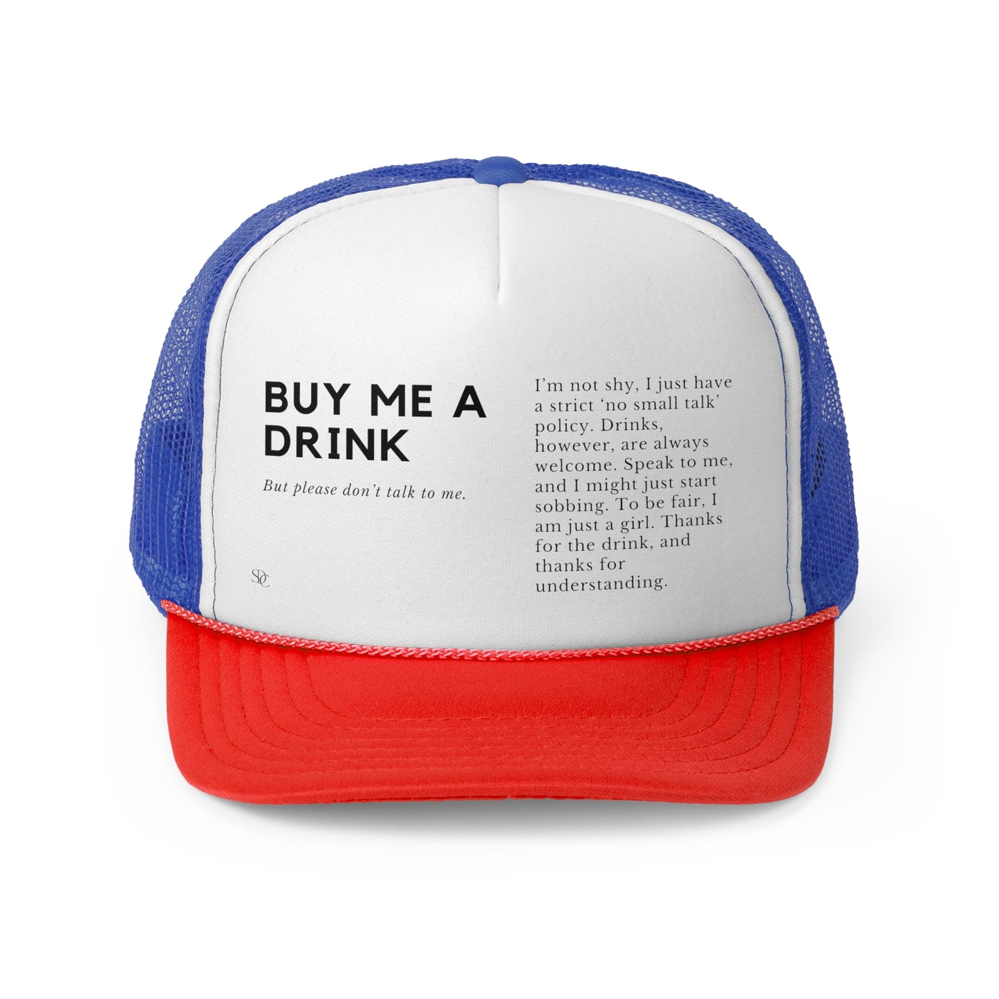 Funny Trucker Hat "Buy Me A Drink"