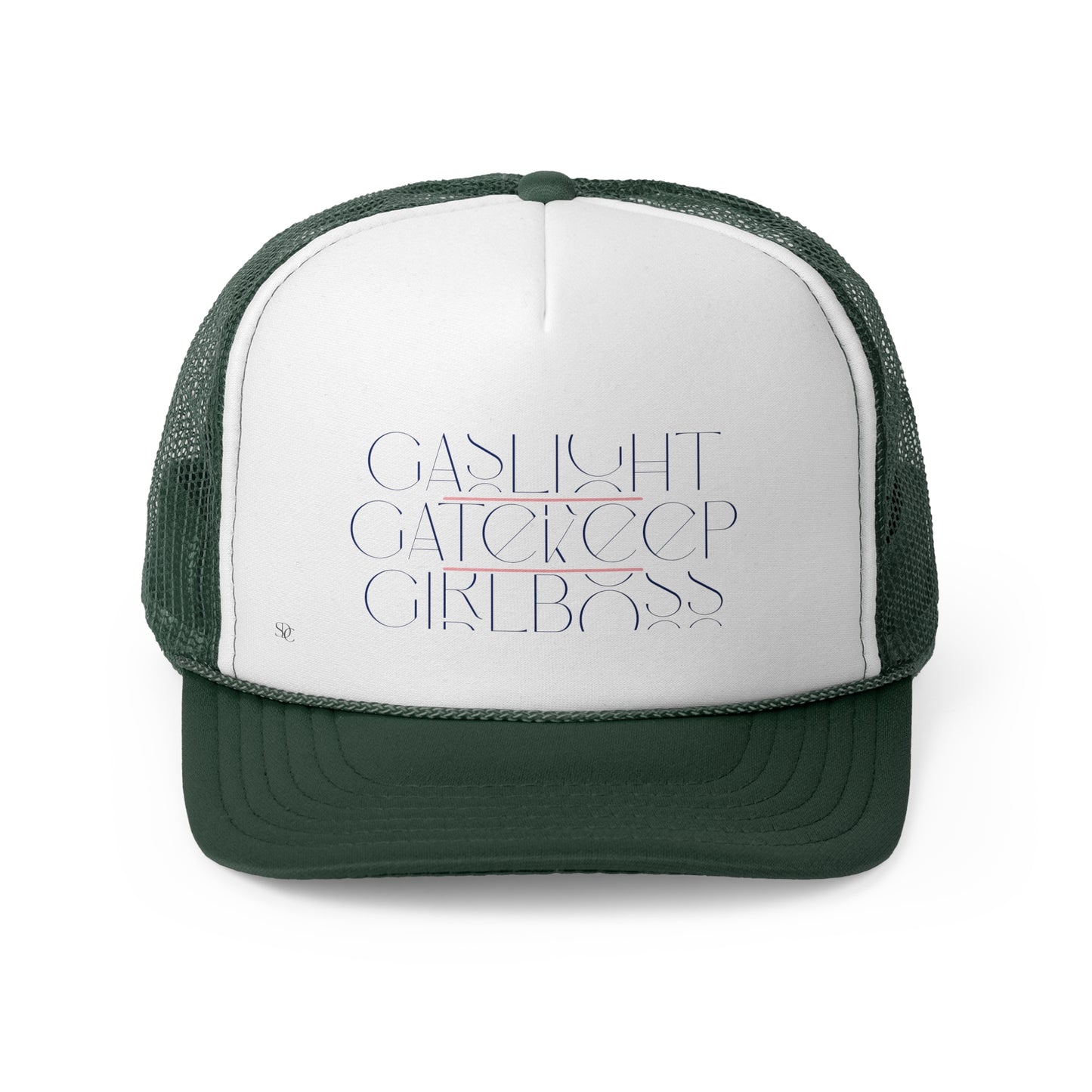 Funny Trucker Hat "Gashlight, Gatekeep, Girlboss"