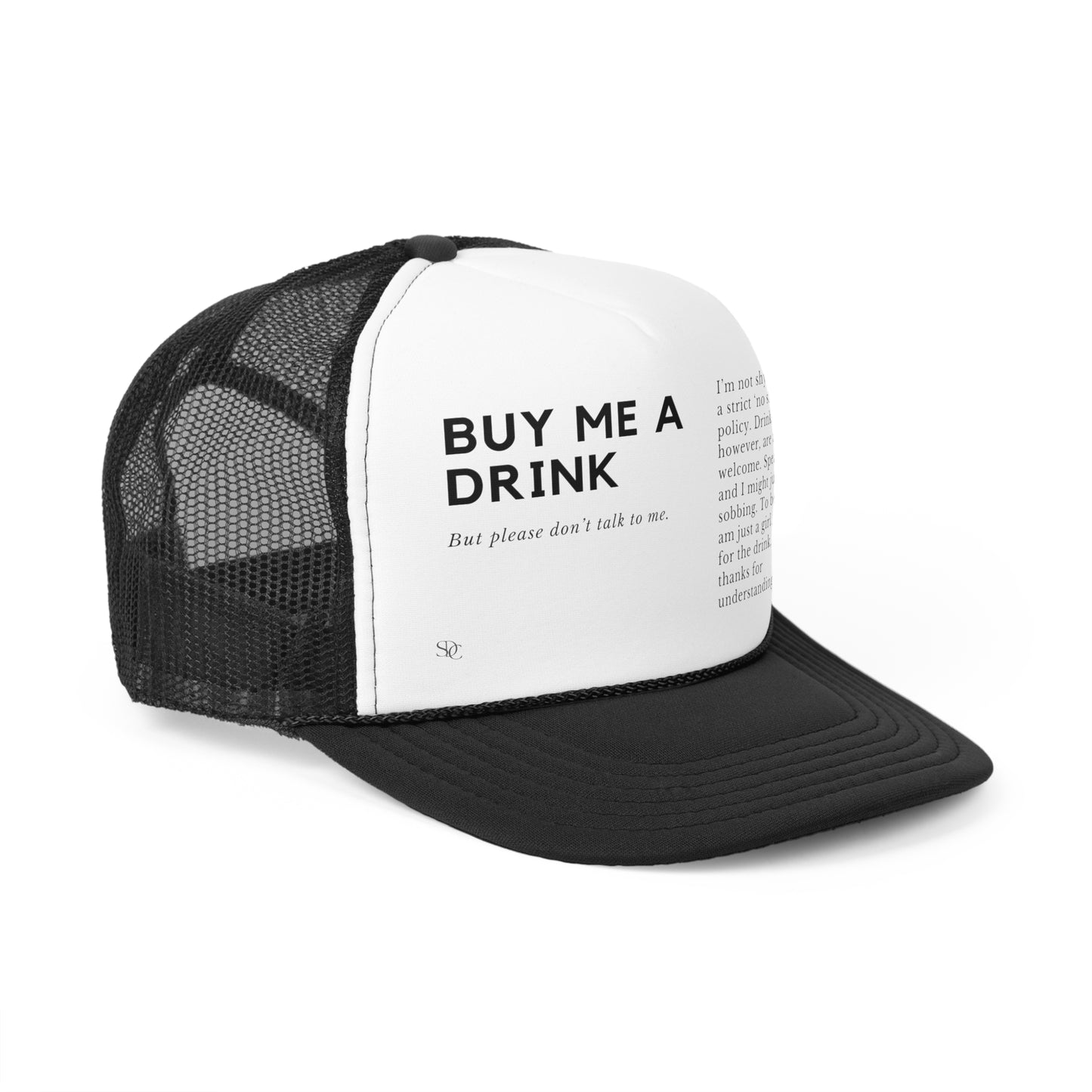 Funny Trucker Hat "Buy Me A Drink"