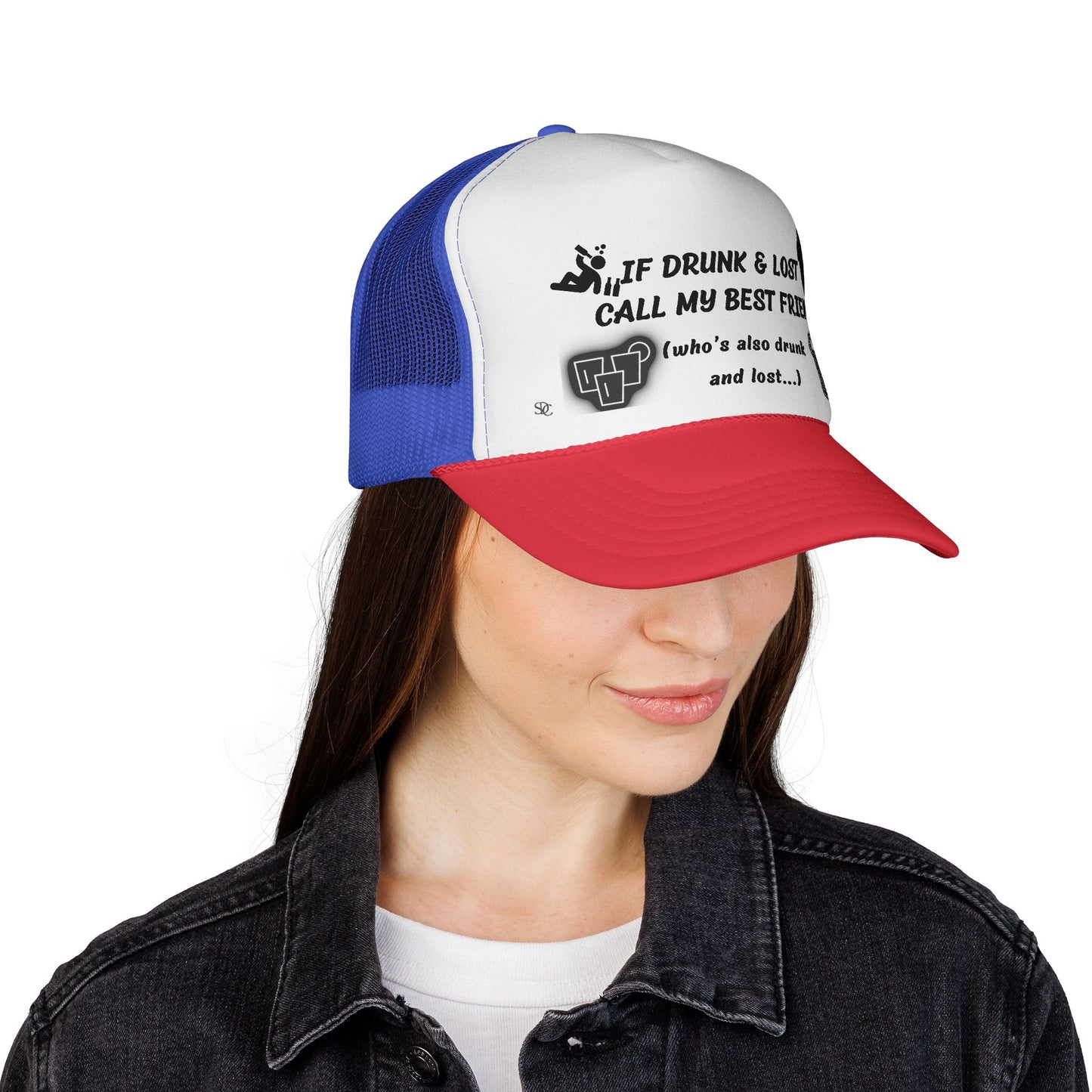 Funny trucker Hat - If Drunk Call My Best Friend