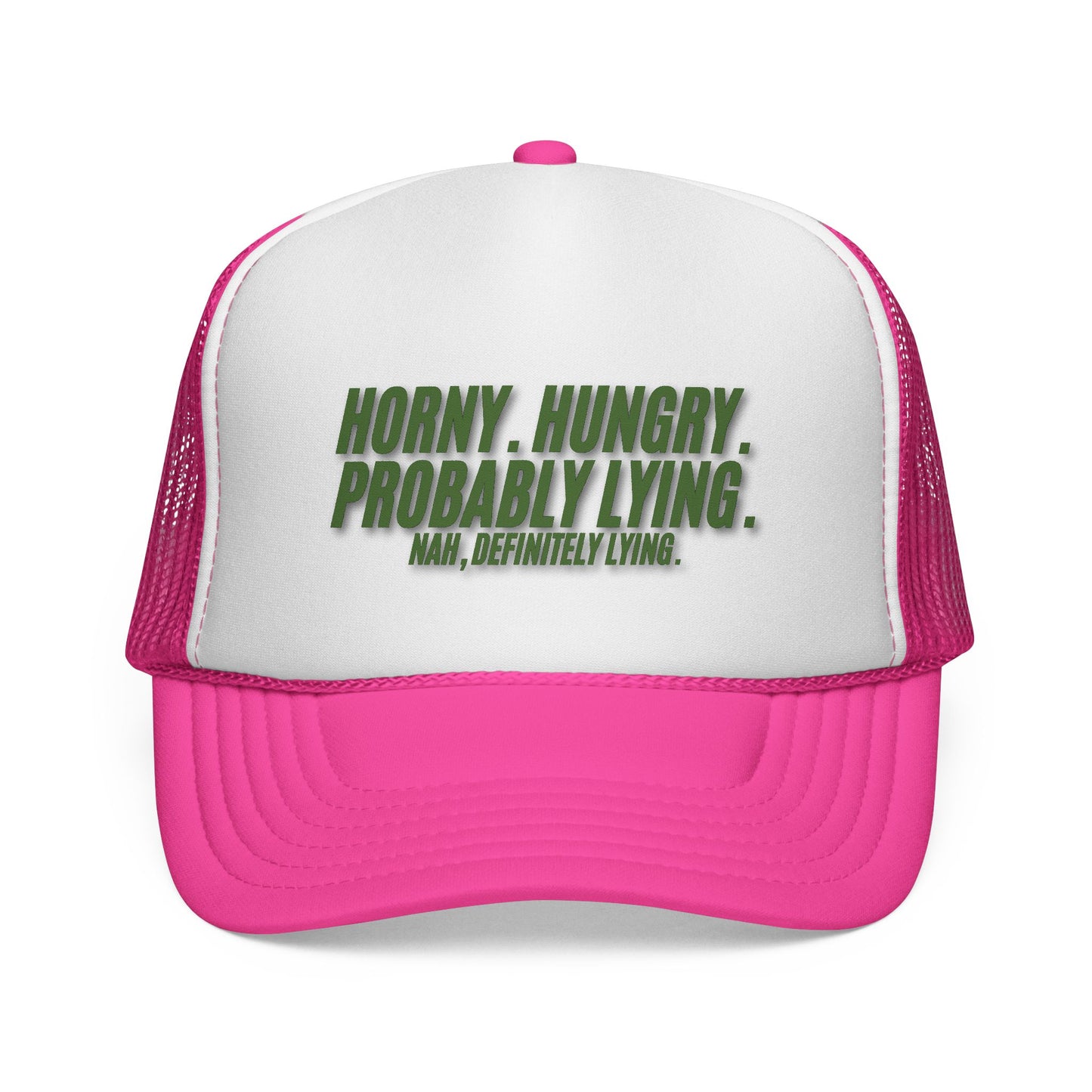 Men's Funny Trucker Hat - Probably Lying