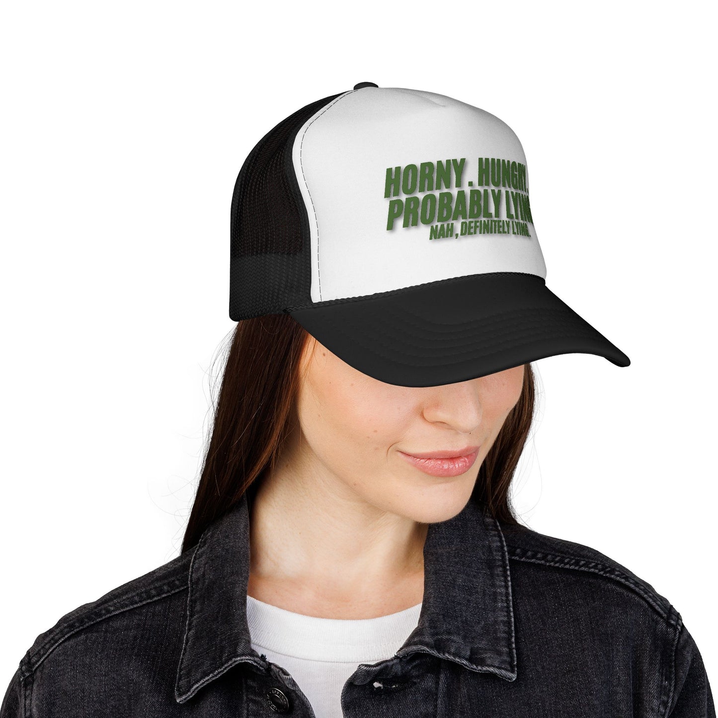 Men's Funny Trucker Hat - Probably Lying