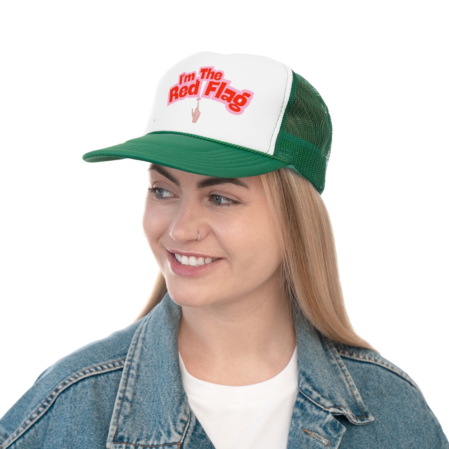 Funny Trucker Hat "I'm The Red Flag"