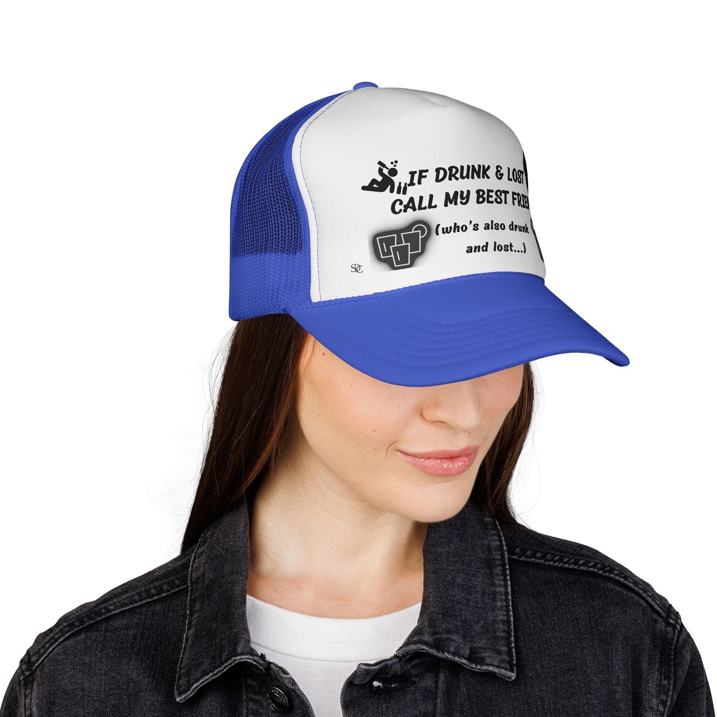 Funny trucker Hat - If Drunk Call My Best Friend