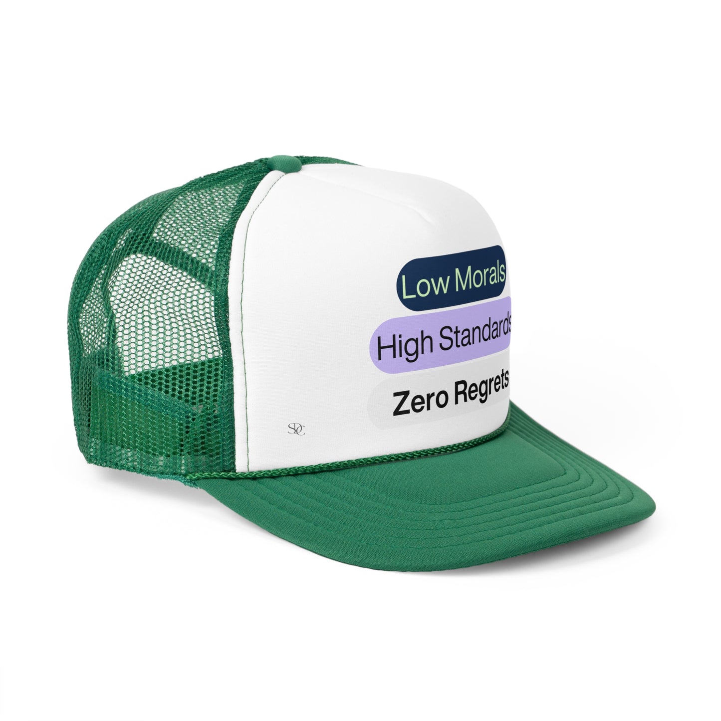 Funny Trucker Hat "Low Morals..."
