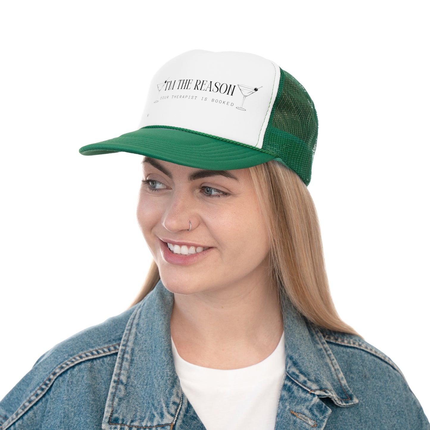 Funny Trucker Hat "I'm The Reason"
