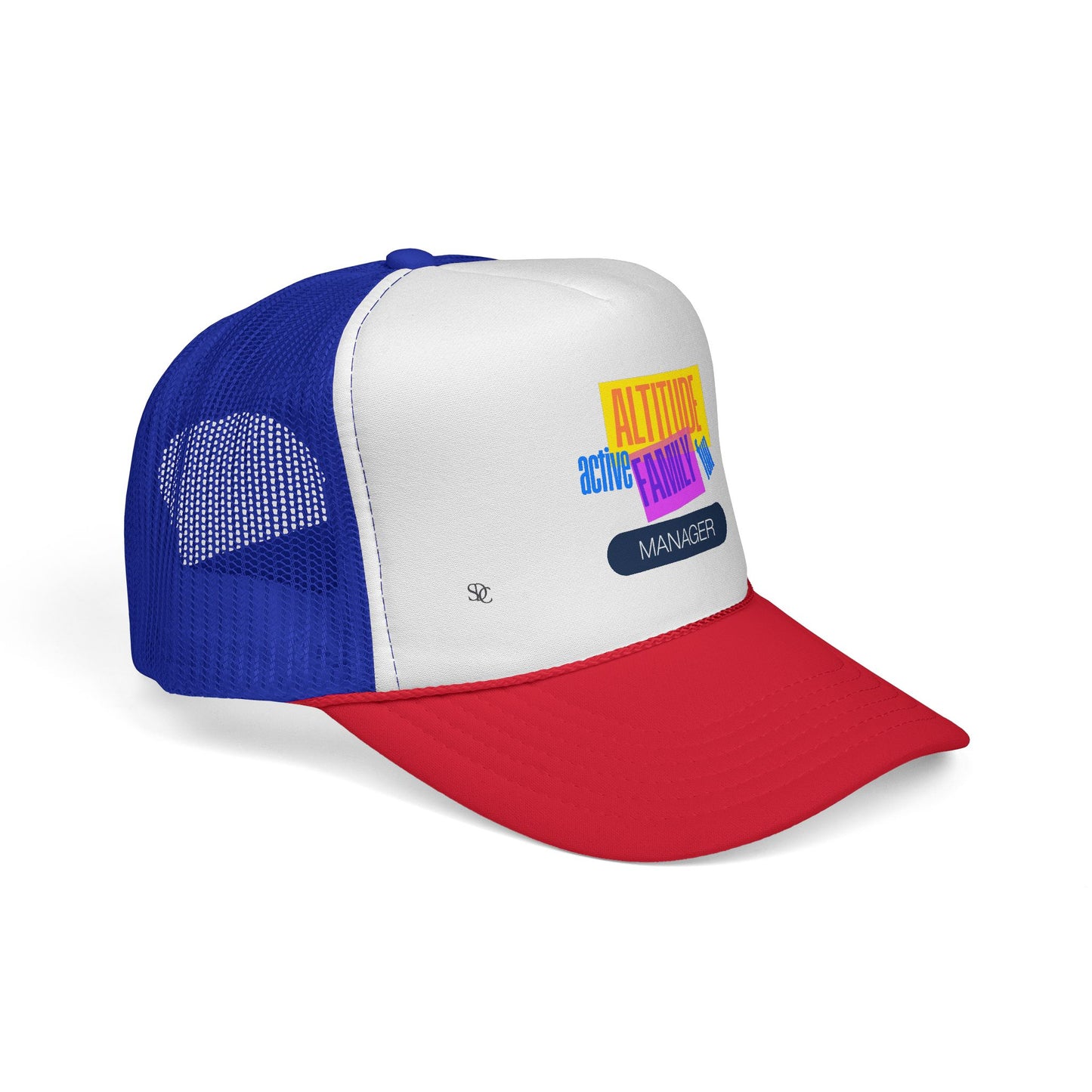 Manager Trucker Hat — "Altitude Family" Colorblock Logo Cap