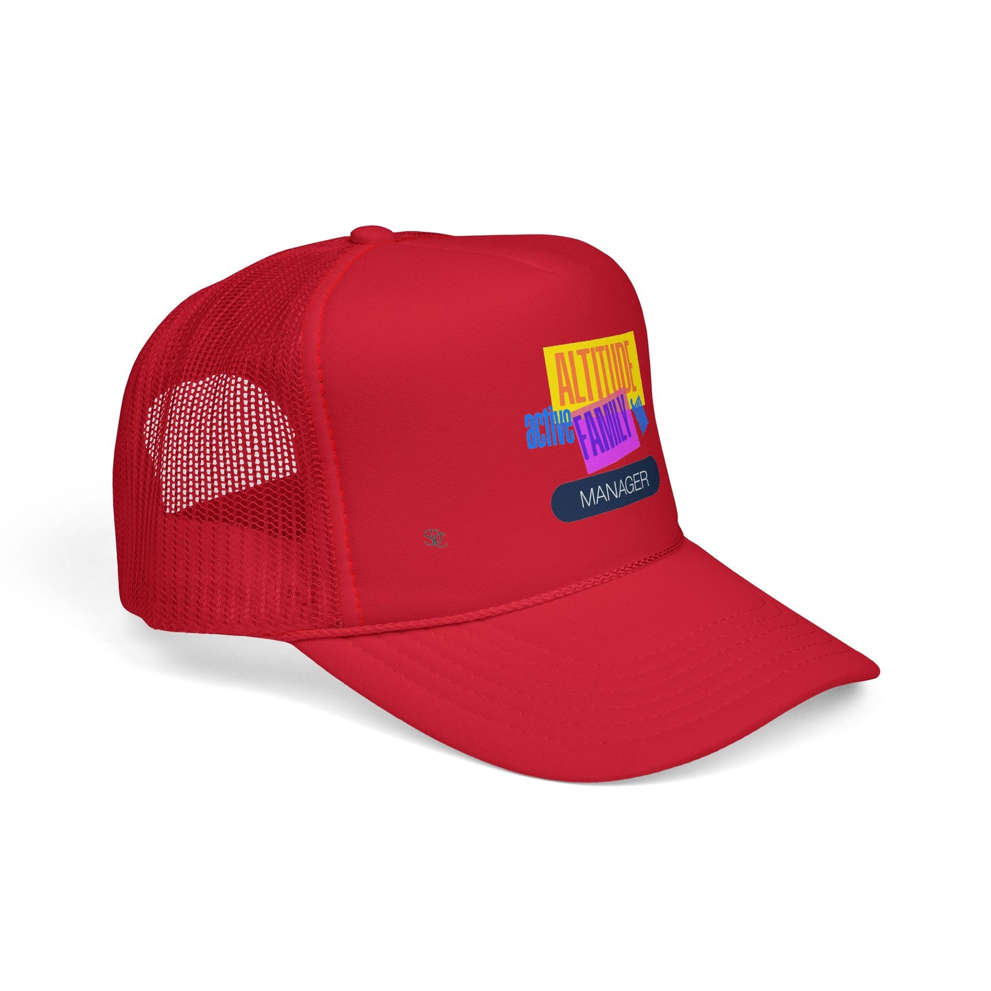 Manager Trucker Hat — "Altitude Family" Colorblock Logo Cap