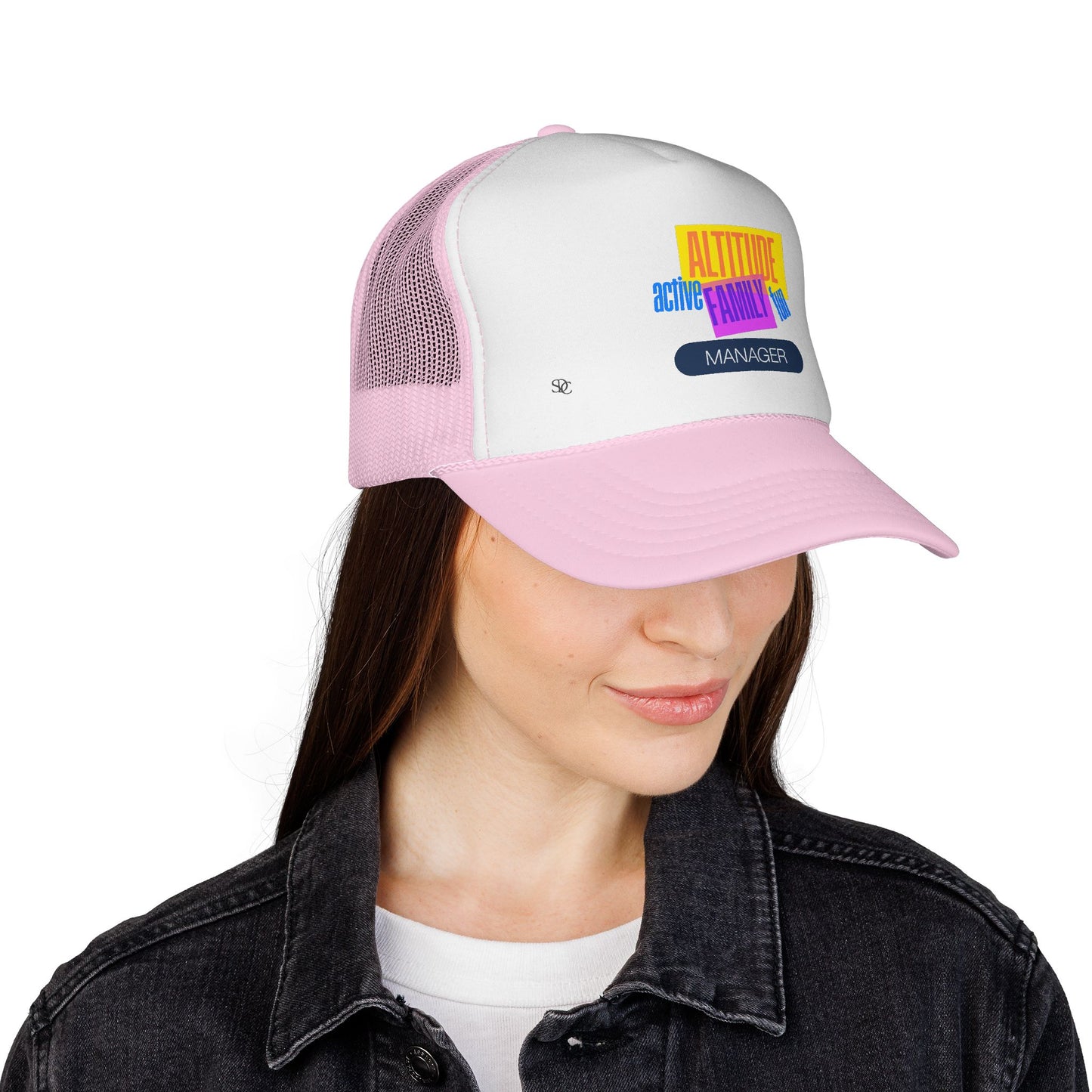 Manager Trucker Hat — "Altitude Family" Colorblock Logo Cap