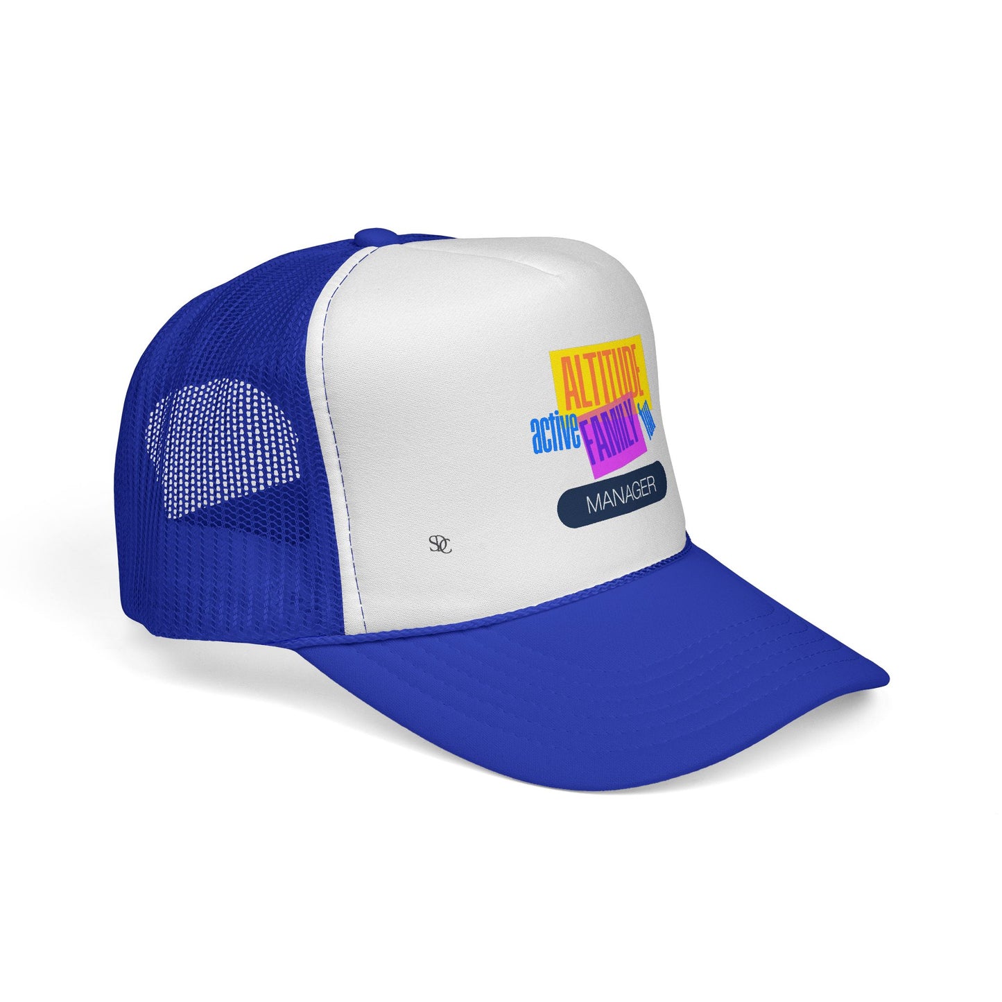 Manager Trucker Hat — "Altitude Family" Colorblock Logo Cap
