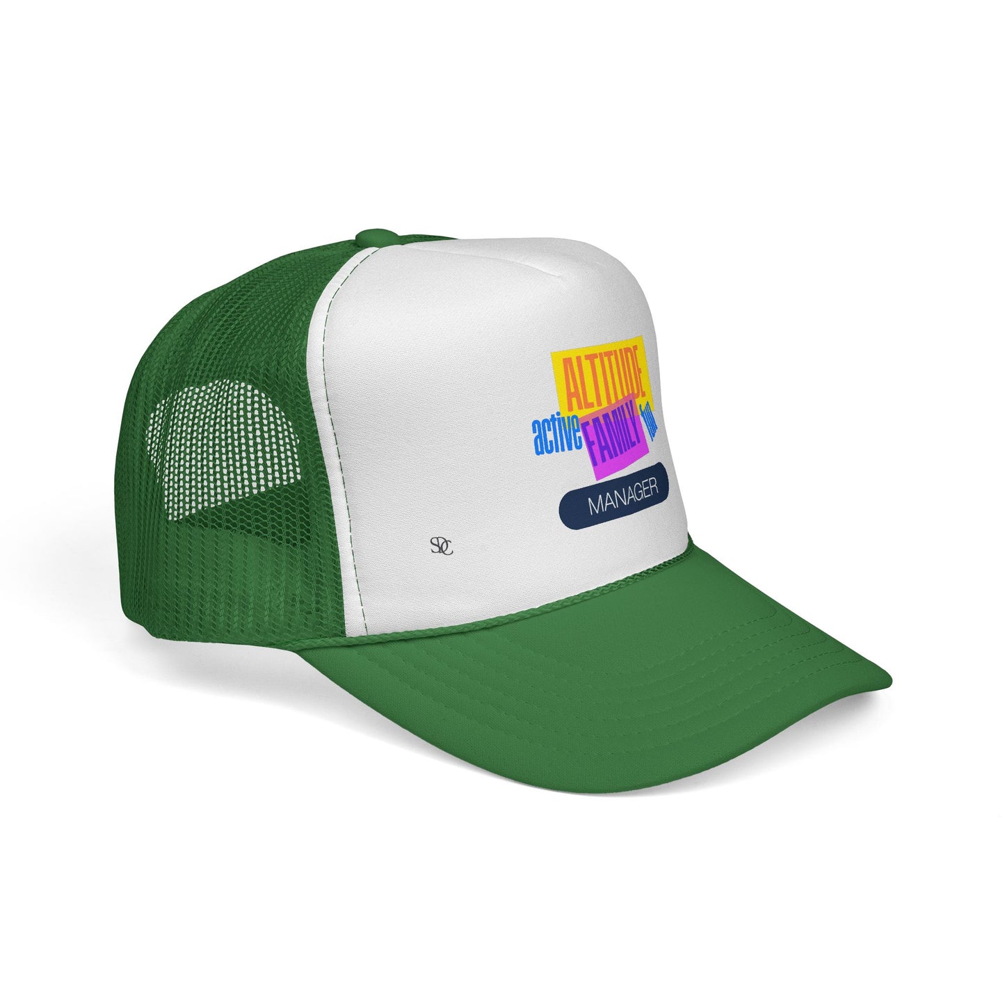 Manager Trucker Hat — "Altitude Family" Colorblock Logo Cap