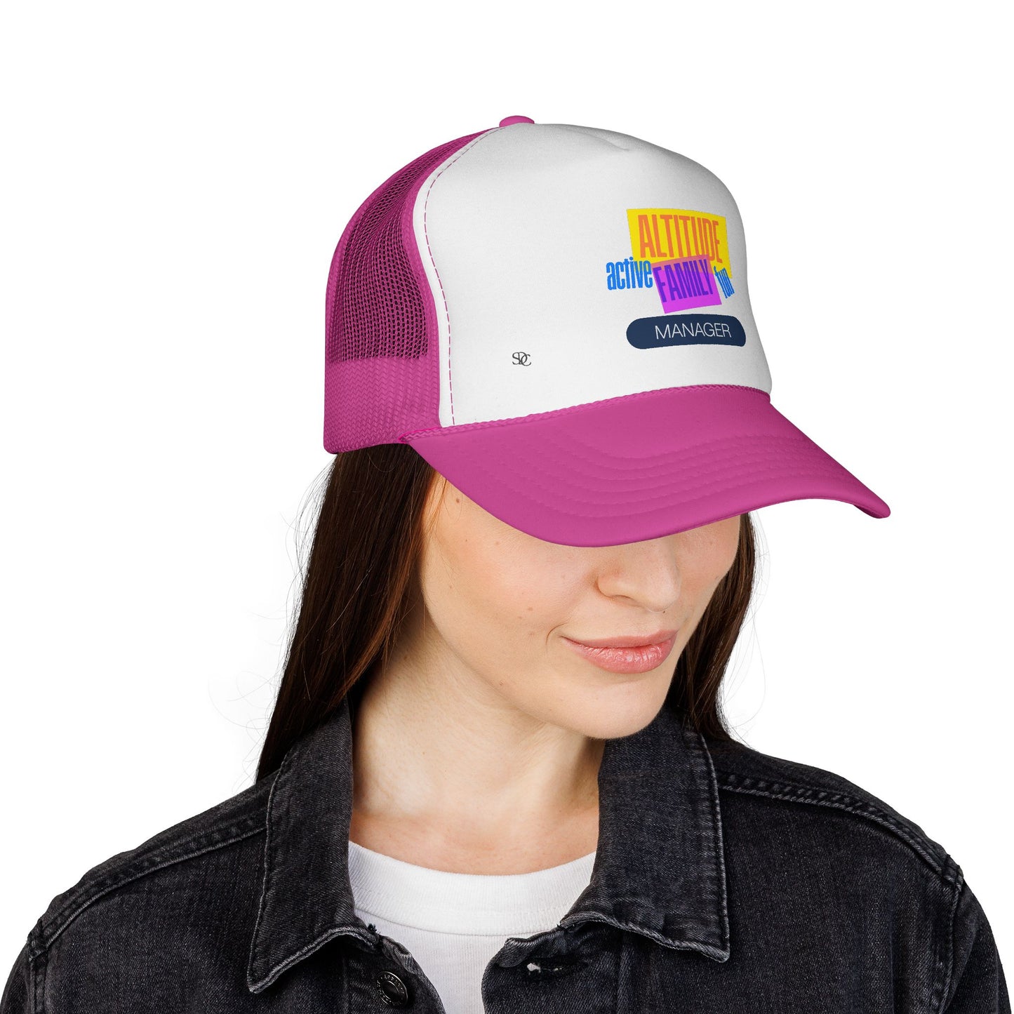Manager Trucker Hat — "Altitude Family" Colorblock Logo Cap