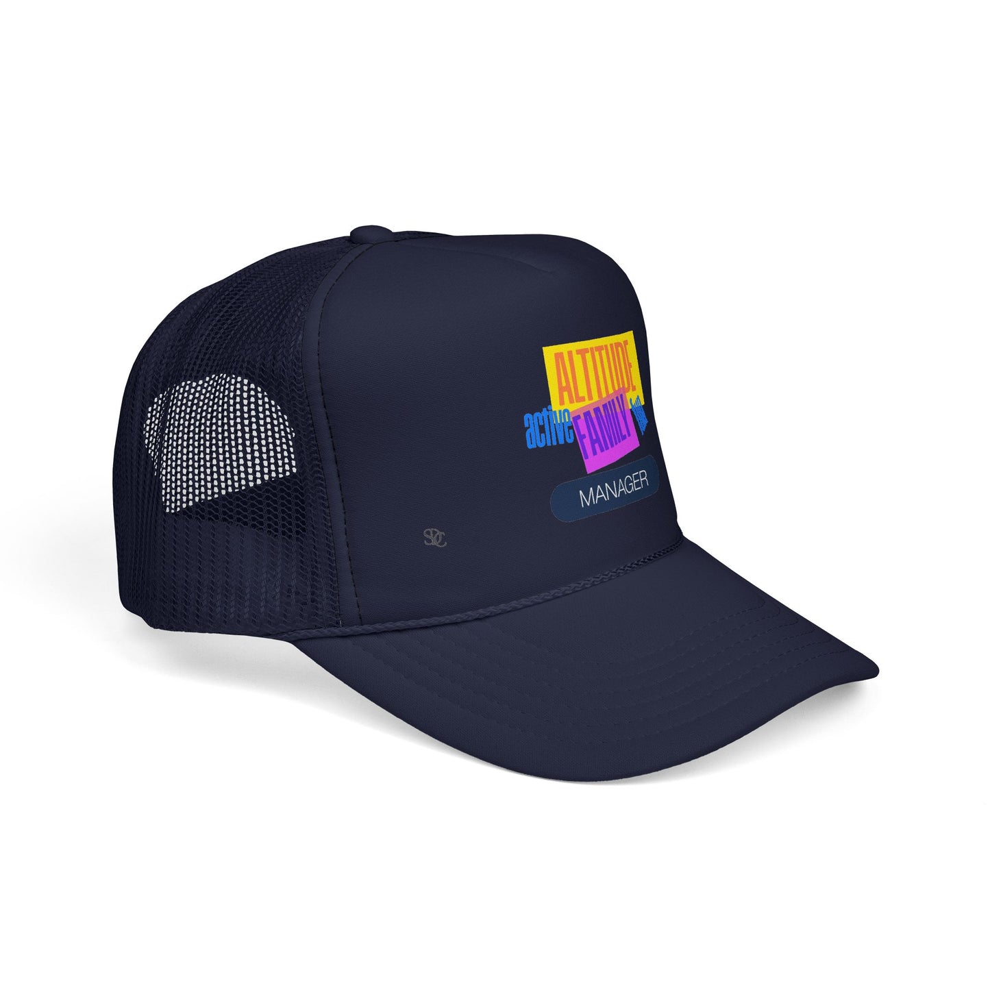 Manager Trucker Hat — "Altitude Family" Colorblock Logo Cap