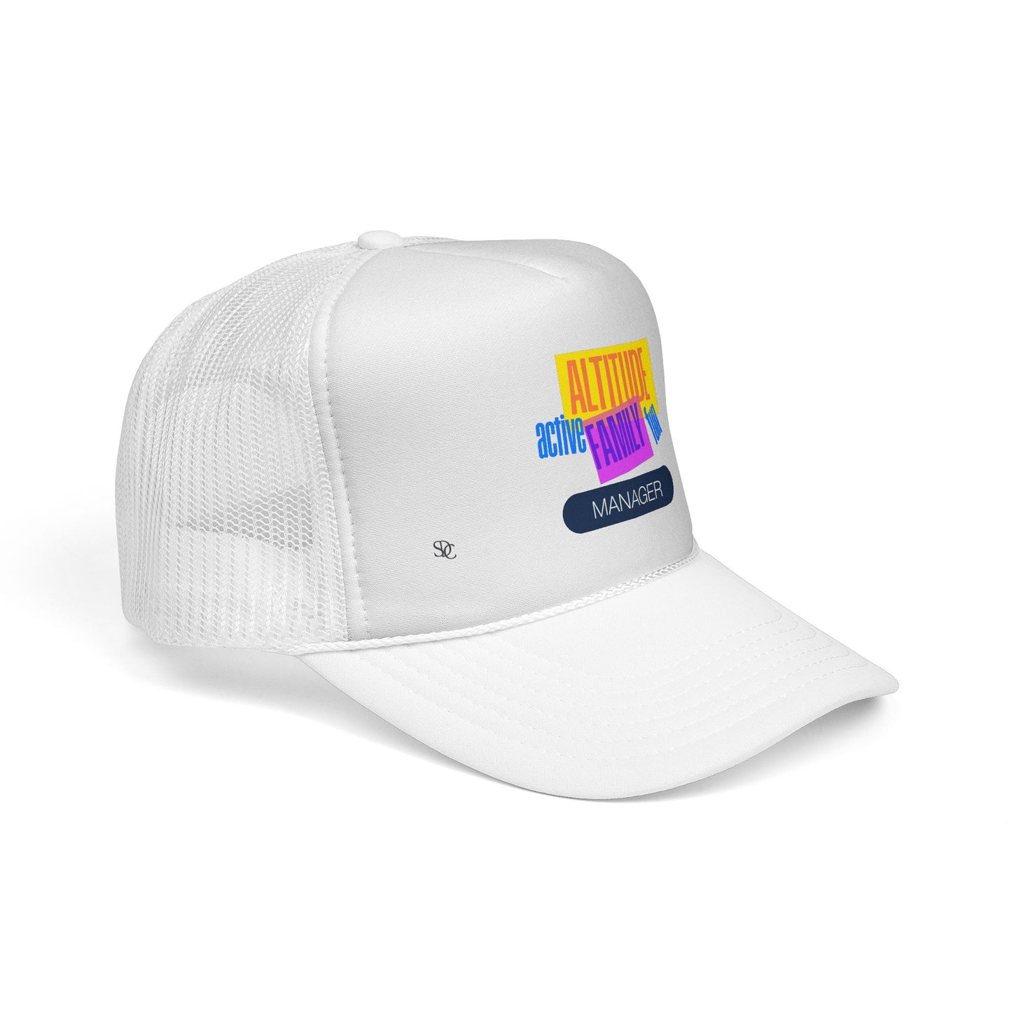 Manager Trucker Hat — "Altitude Family" Colorblock Logo Cap