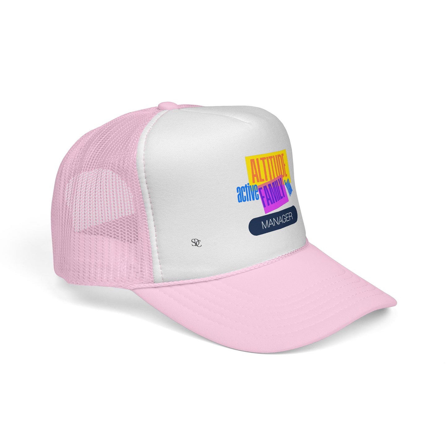 Manager Trucker Hat — "Altitude Family" Colorblock Logo Cap