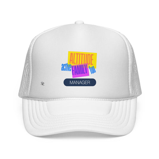 Manager Trucker Hat — "Altitude Family" Colorblock Logo Cap