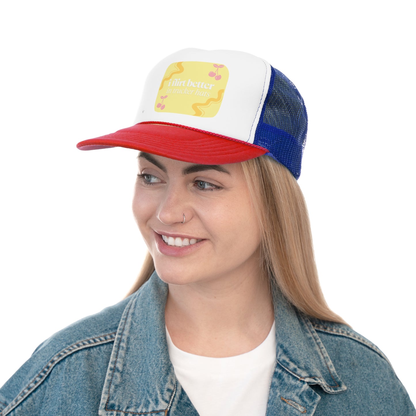 Funny Trucker Hat "I Flirt Better in Trucker Hats"