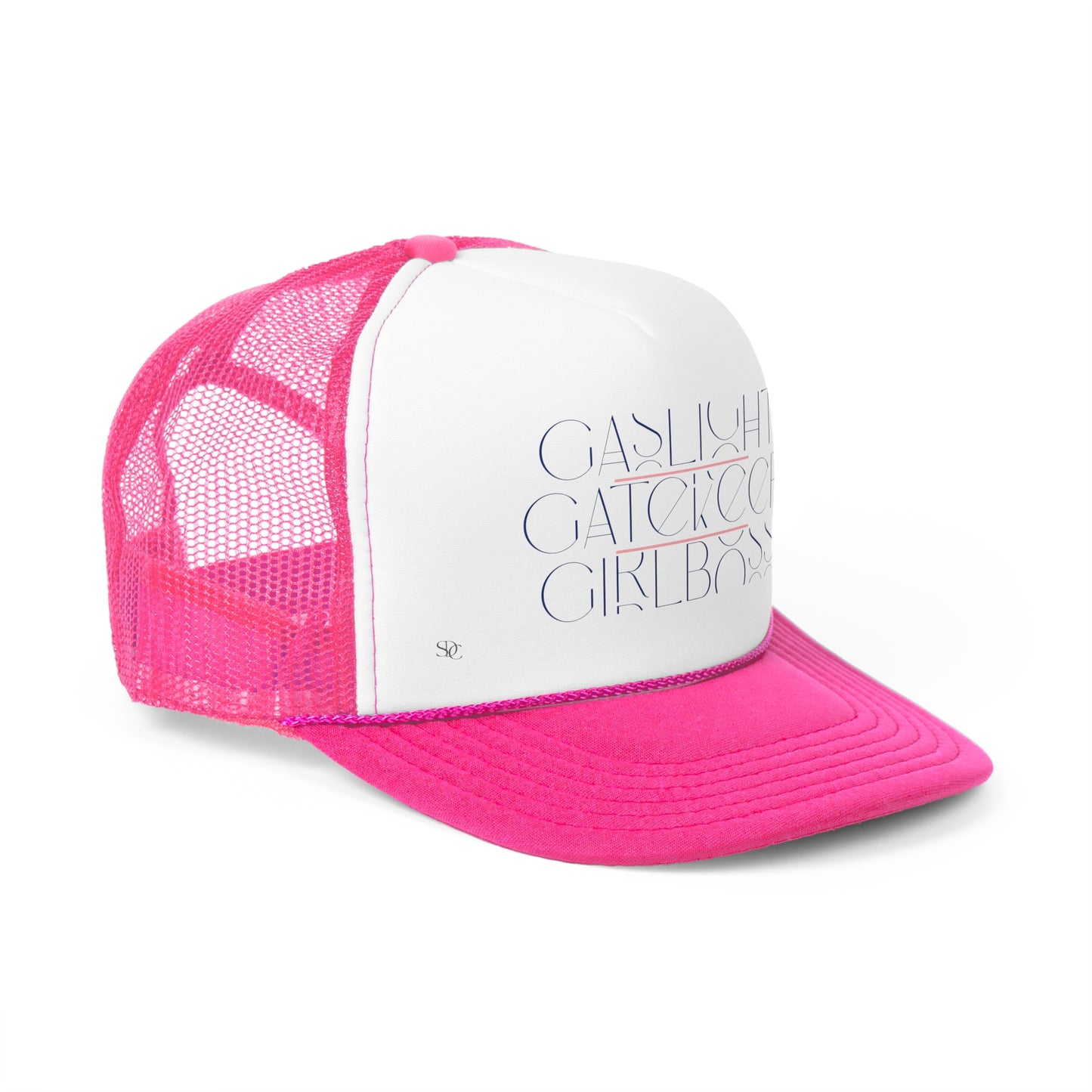 Funny Trucker Hat "Gashlight, Gatekeep, Girlboss"