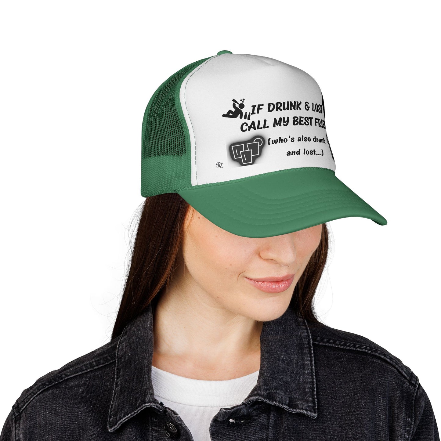 Funny trucker Hat - If Drunk Call My Best Friend