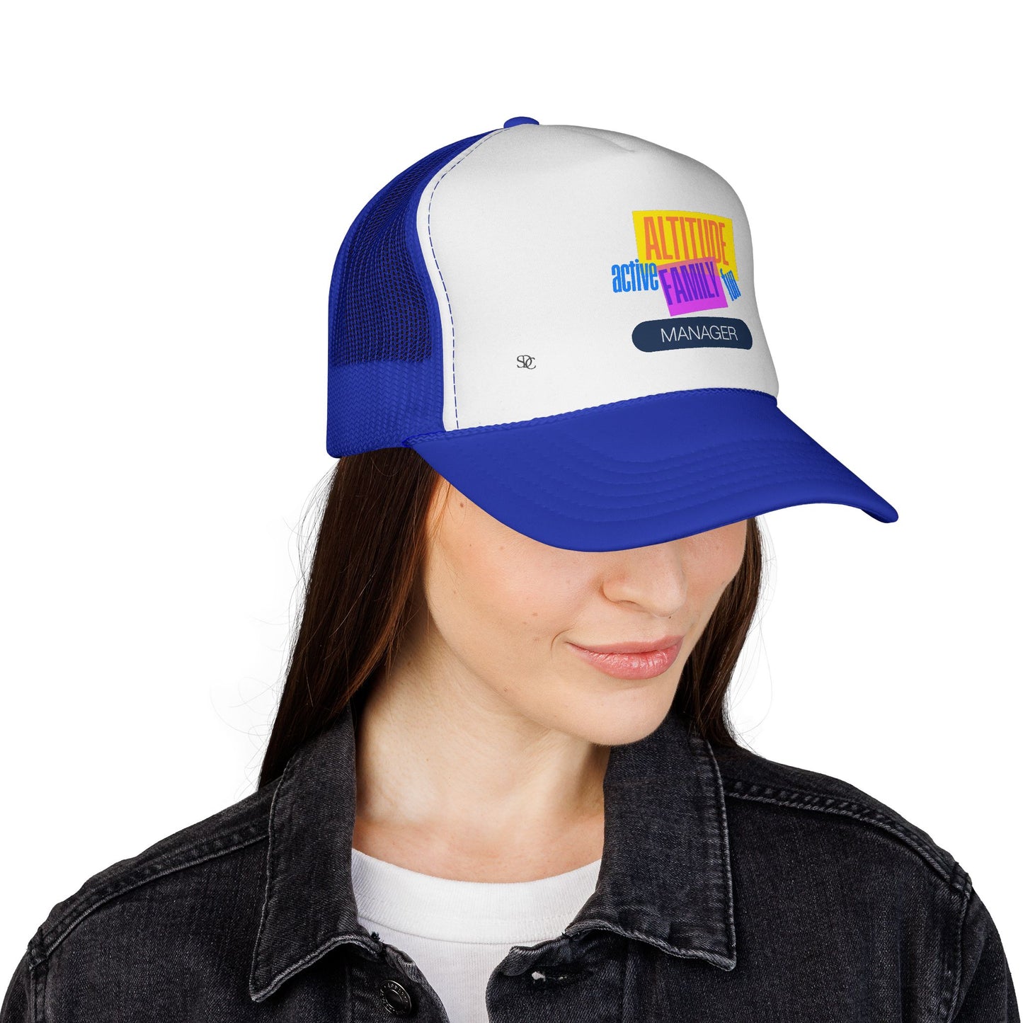 Manager Trucker Hat — "Altitude Family" Colorblock Logo Cap