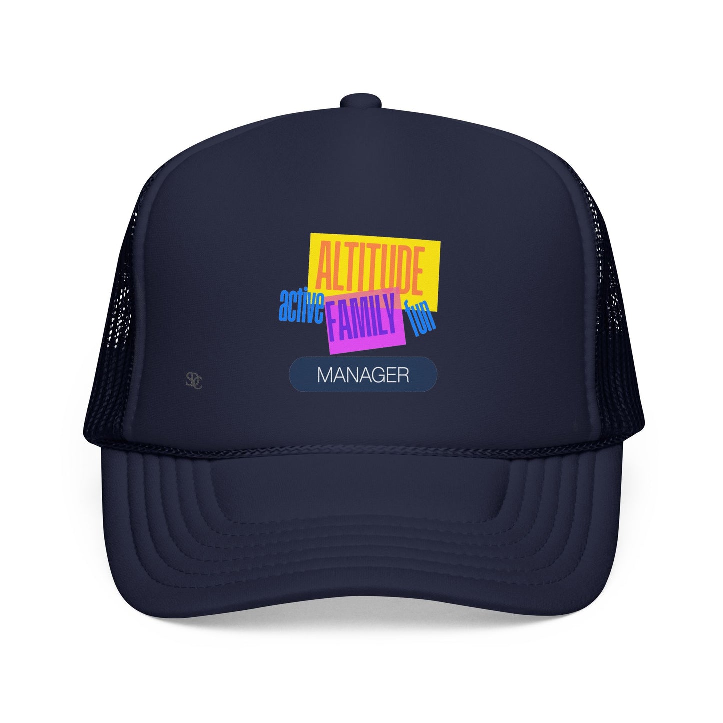 Manager Trucker Hat — "Altitude Family" Colorblock Logo Cap