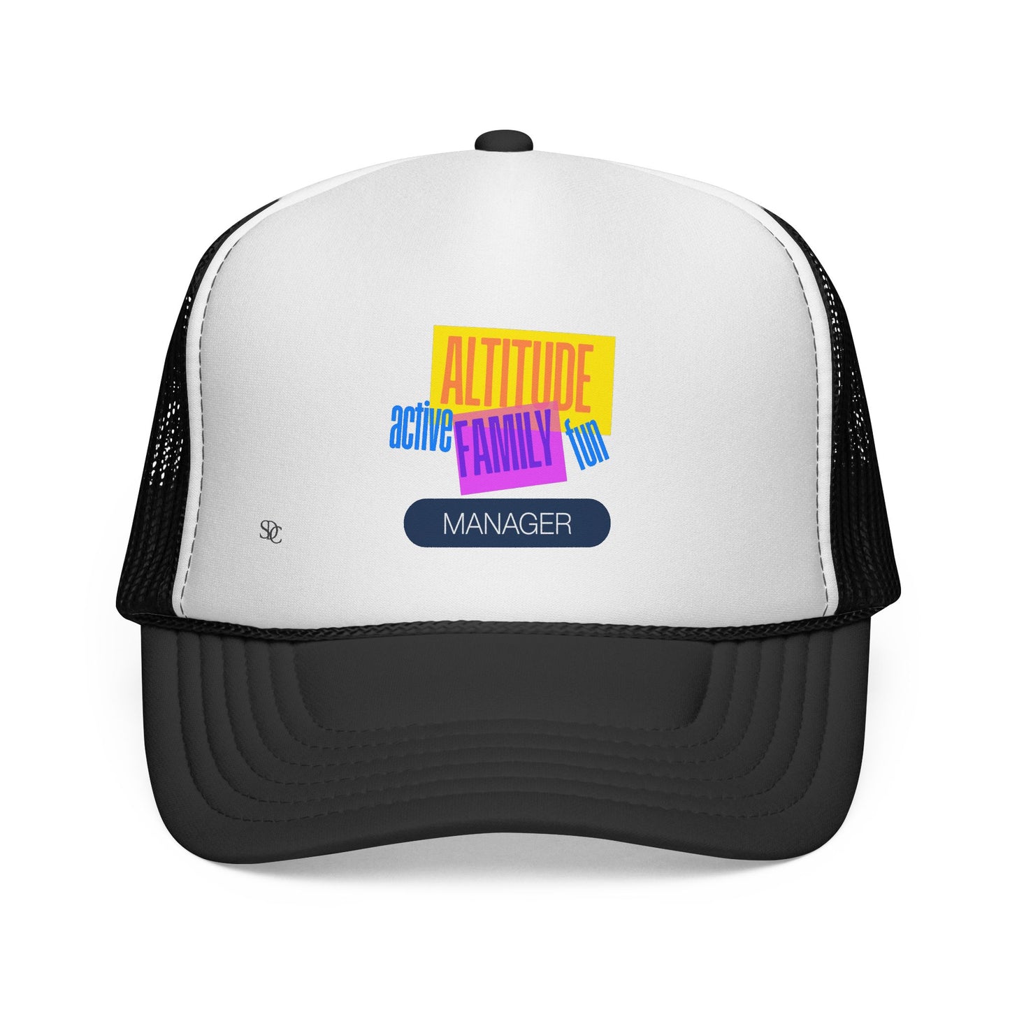 Manager Trucker Hat — "Altitude Family" Colorblock Logo Cap