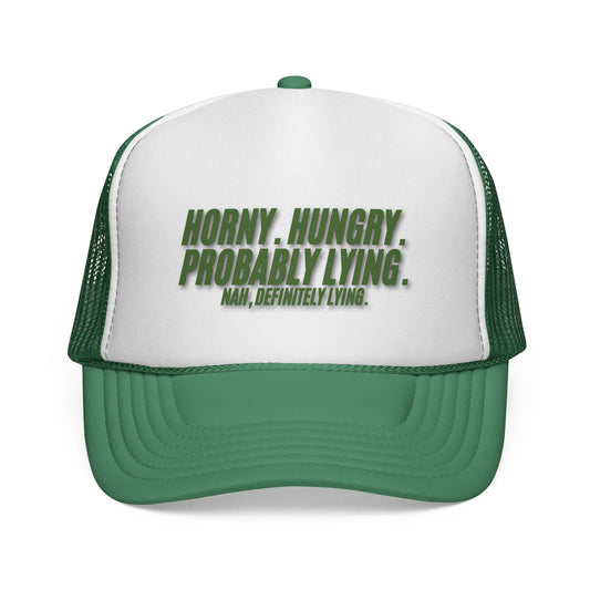 Men's Funny Trucker Hat - Probably Lying
