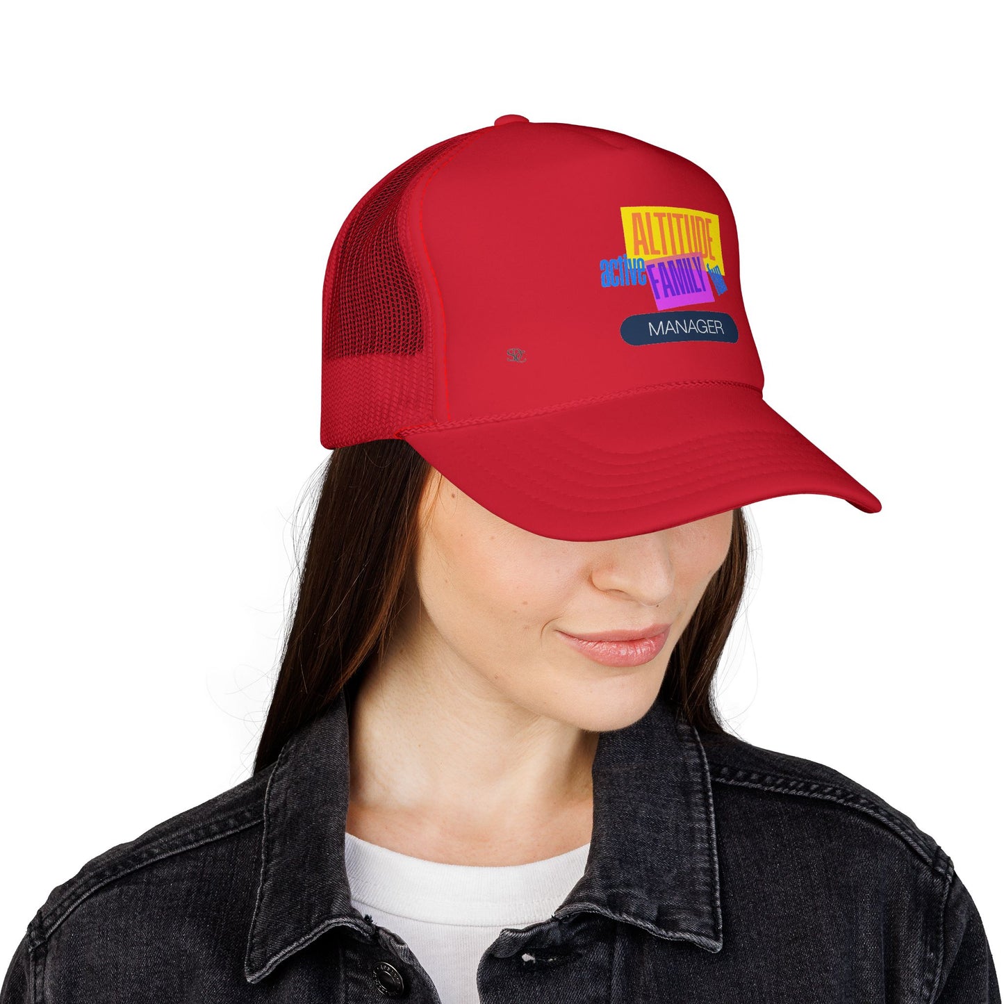 Manager Trucker Hat — "Altitude Family" Colorblock Logo Cap