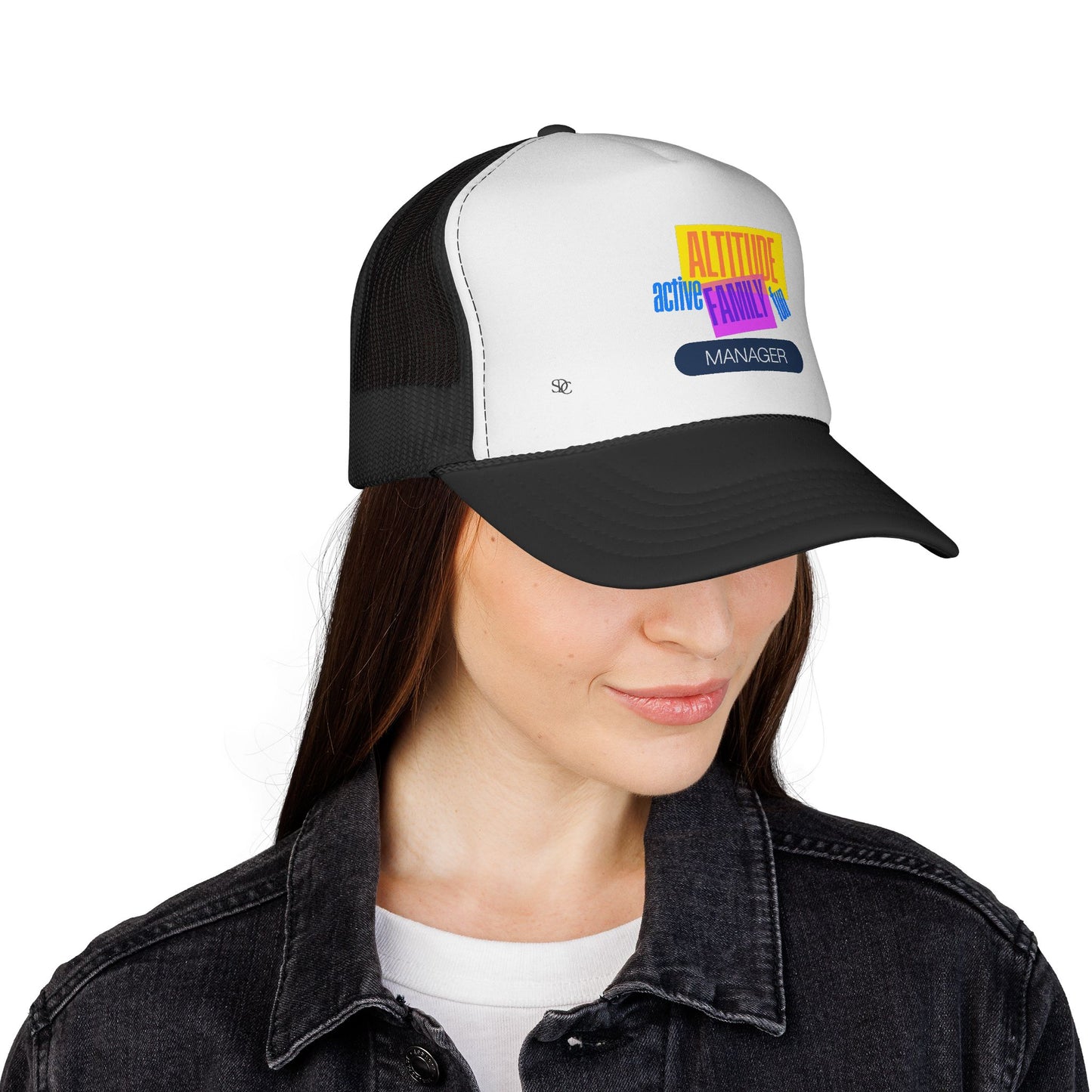 Manager Trucker Hat — "Altitude Family" Colorblock Logo Cap