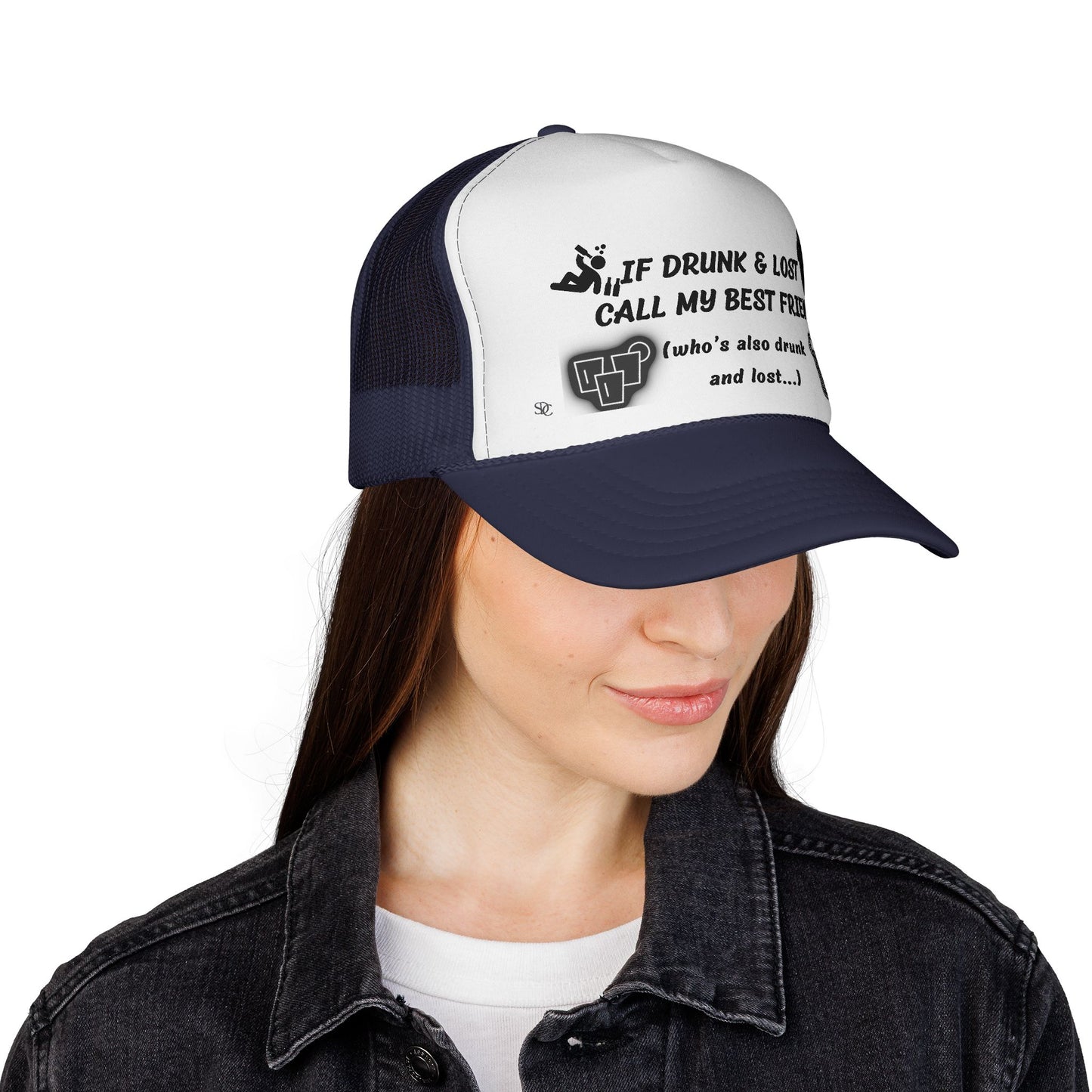 Funny trucker Hat - If Drunk Call My Best Friend