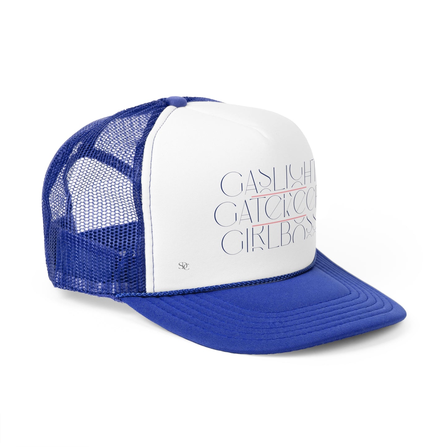 Funny Trucker Hat "Gashlight, Gatekeep, Girlboss"