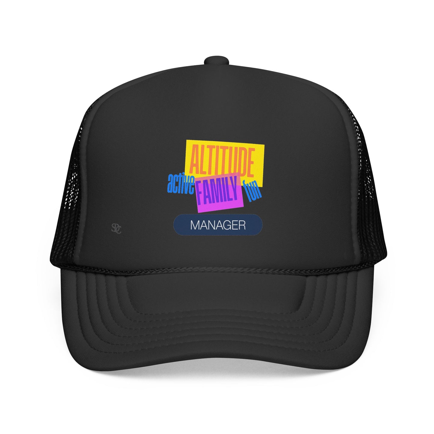 Manager Trucker Hat — "Altitude Family" Colorblock Logo Cap
