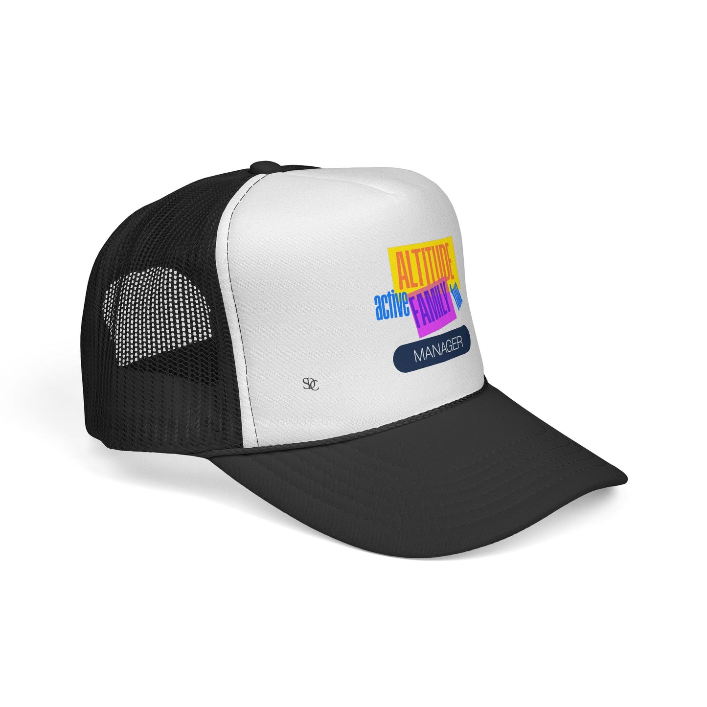 Manager Trucker Hat — "Altitude Family" Colorblock Logo Cap