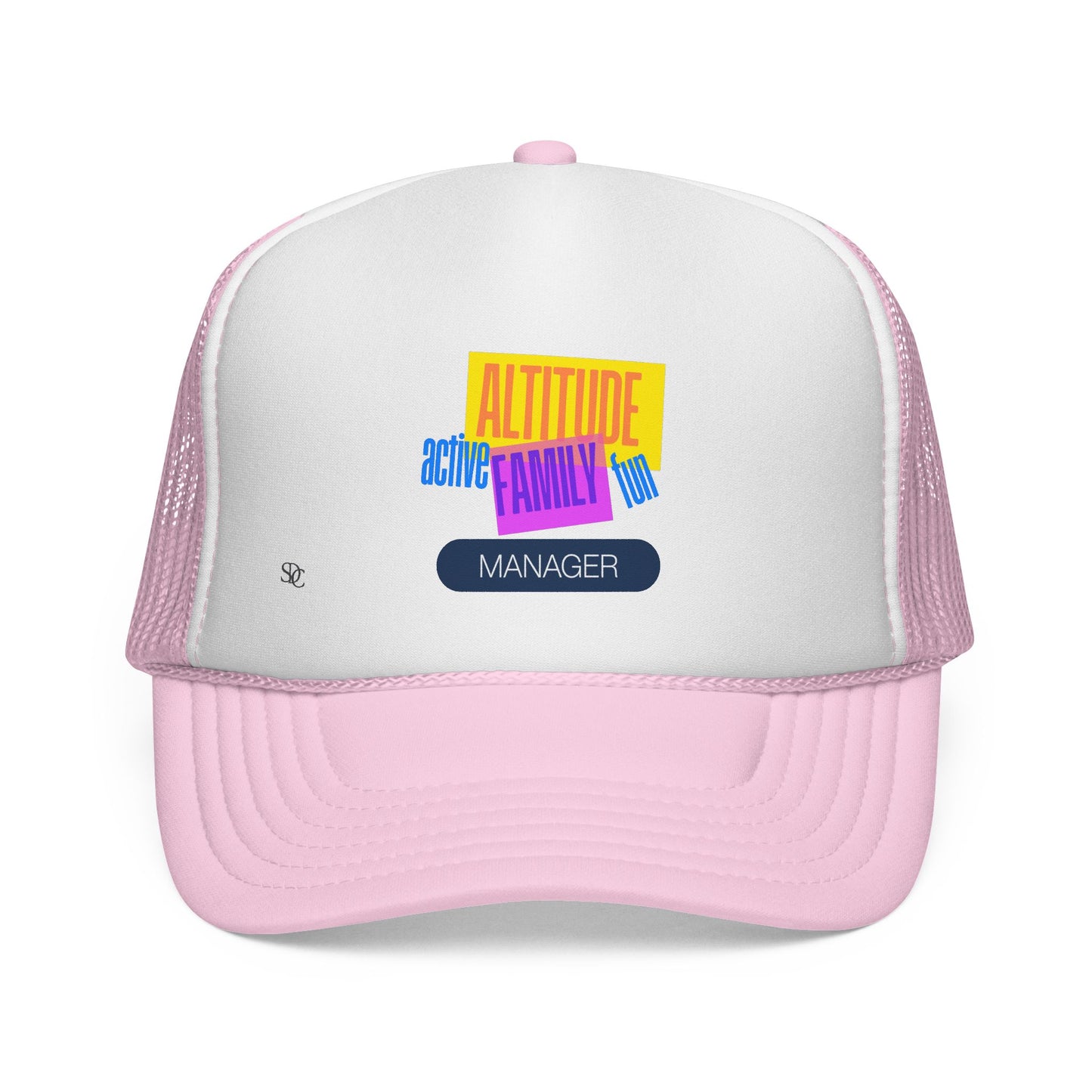 Manager Trucker Hat — "Altitude Family" Colorblock Logo Cap